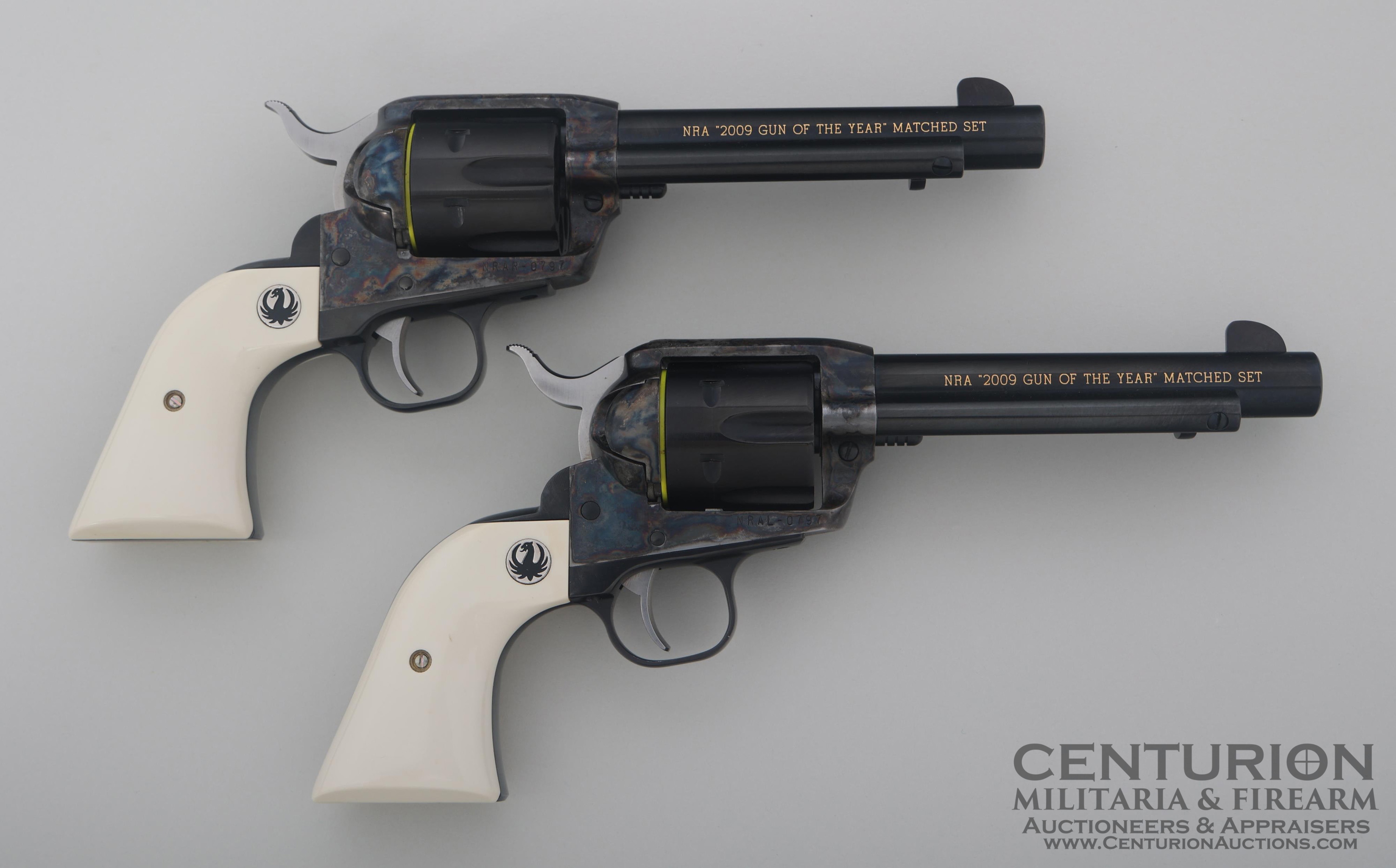 2009 NRA MATCHED SET RUGER VAQUERO .45 COLT CALIBER REVOLVERS 127214