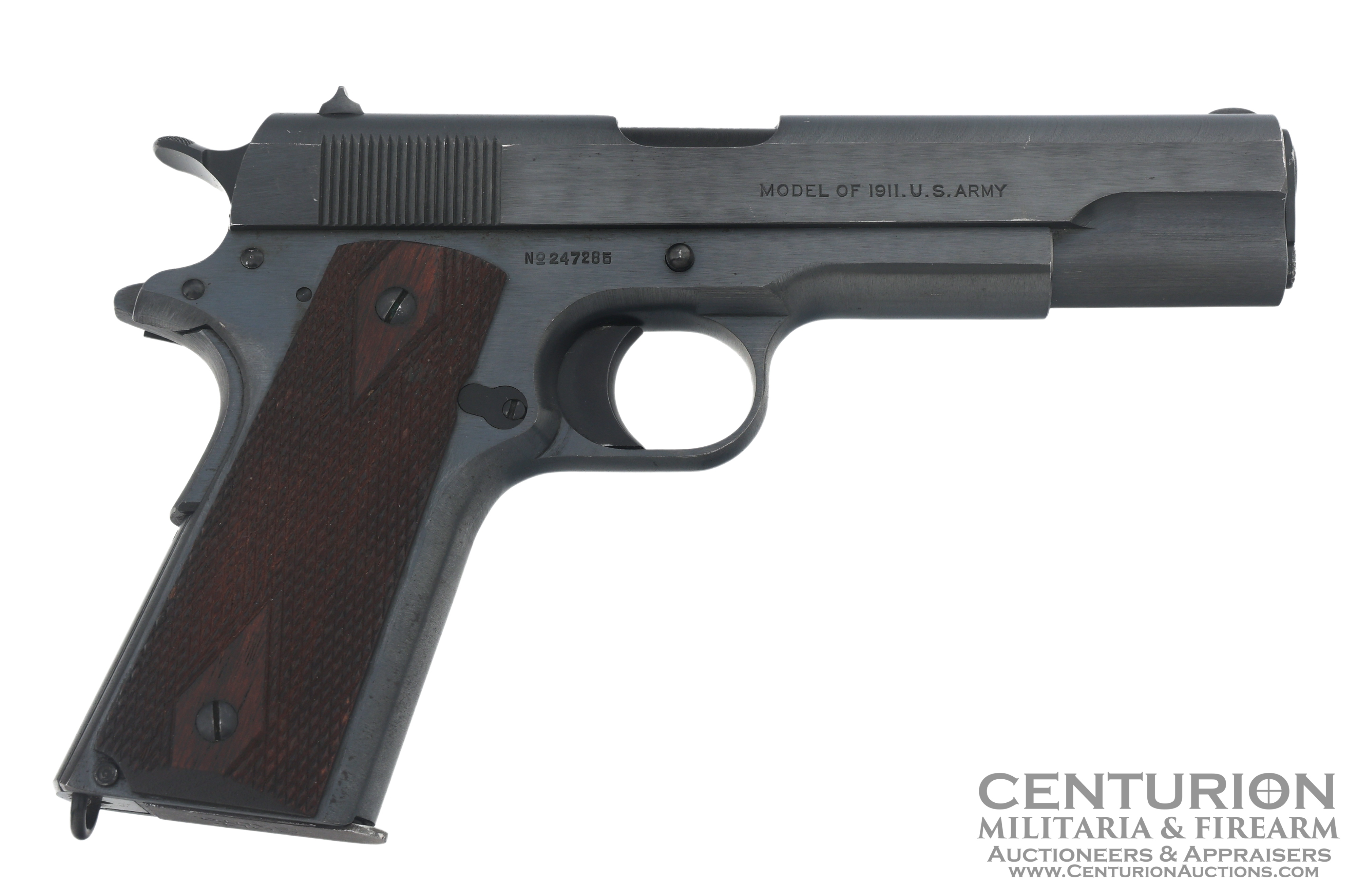 1918 WWI US Army Colt Model 1911 .45 ACP Caliber Semi Automatic Pistol 129552