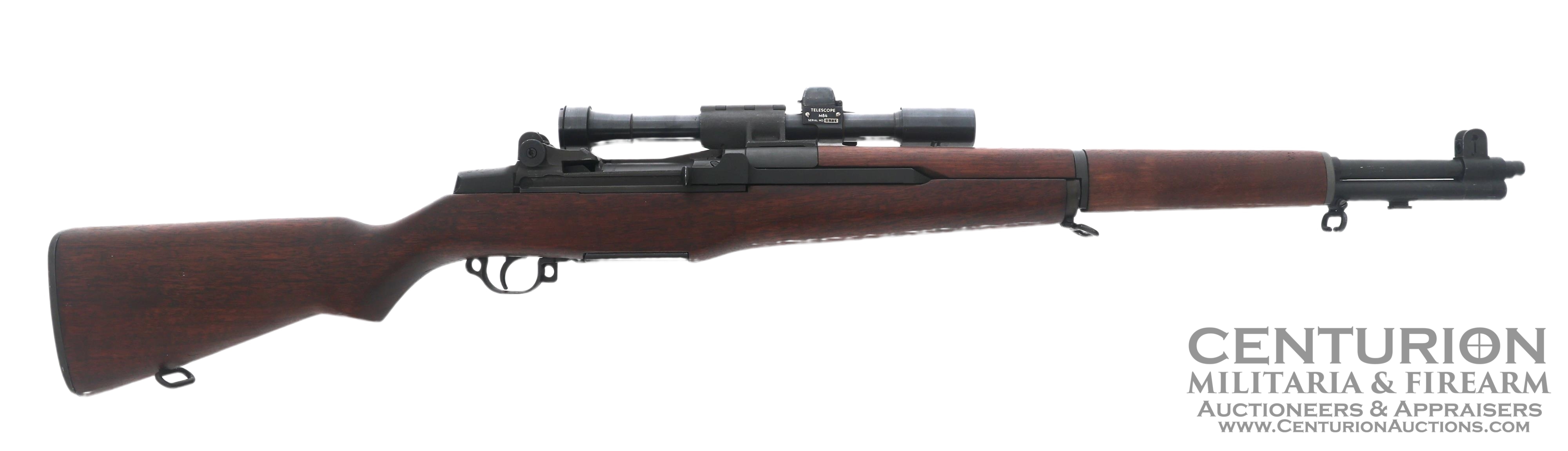 1942 US Winchester Model M1D Garand 30-06 Caliber Sniper Rifle 129590