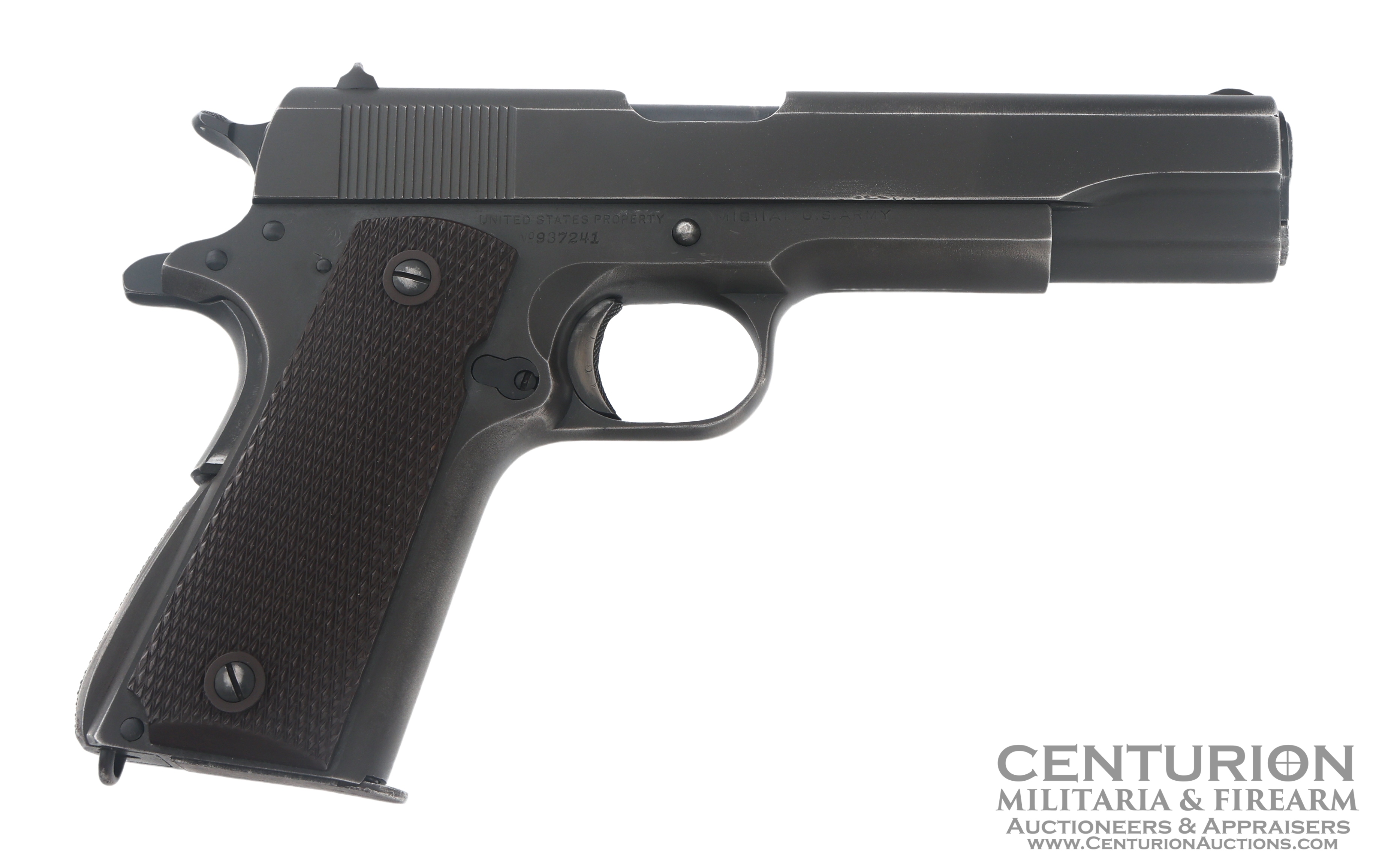 1943 US Colt Model 1911A1 .45 ACP Caliber Semi Automatic Pistol 129557
