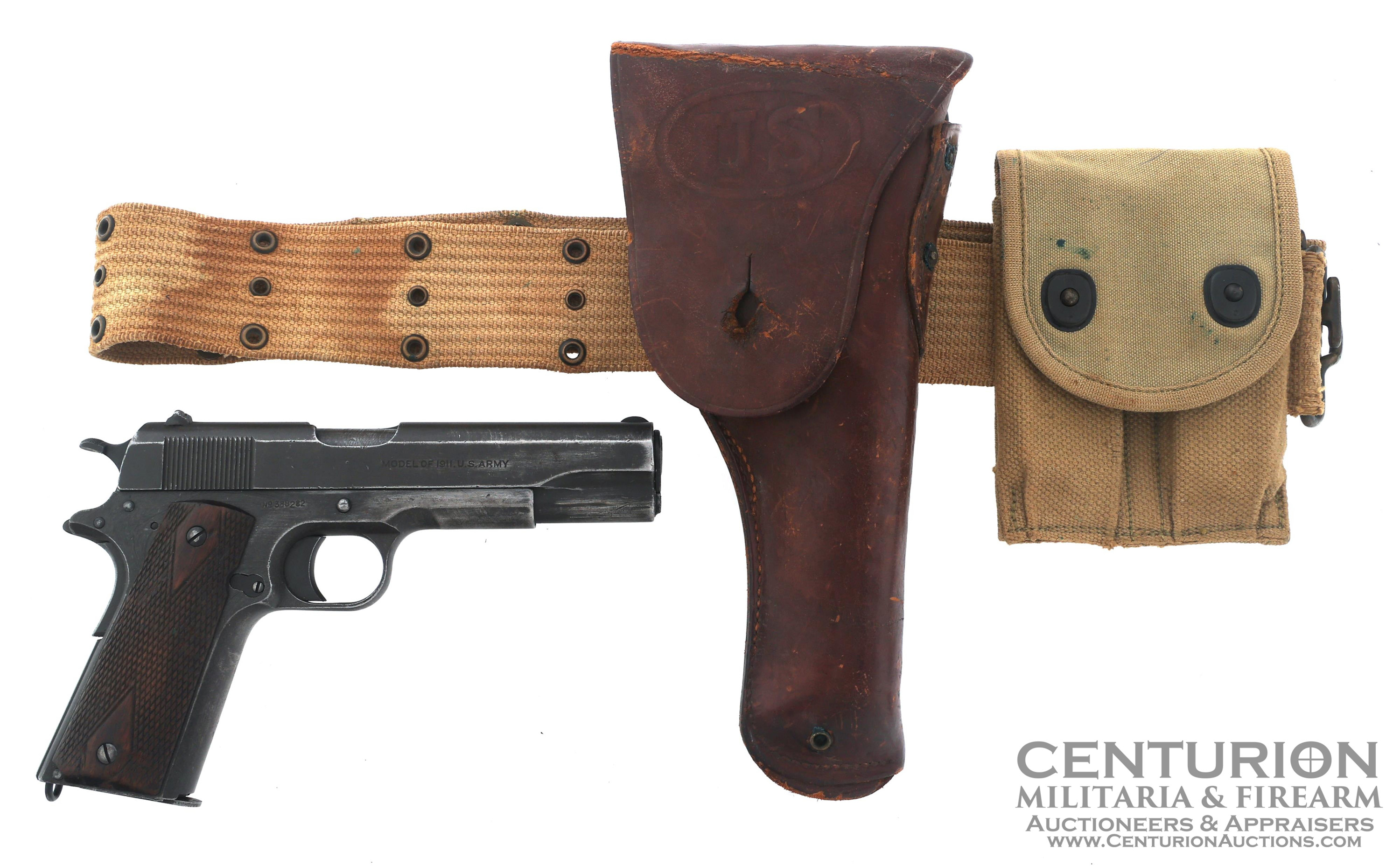 1918 US COLT MODEL 1911 US ARMY .45 CALIBER PISTOL 133030