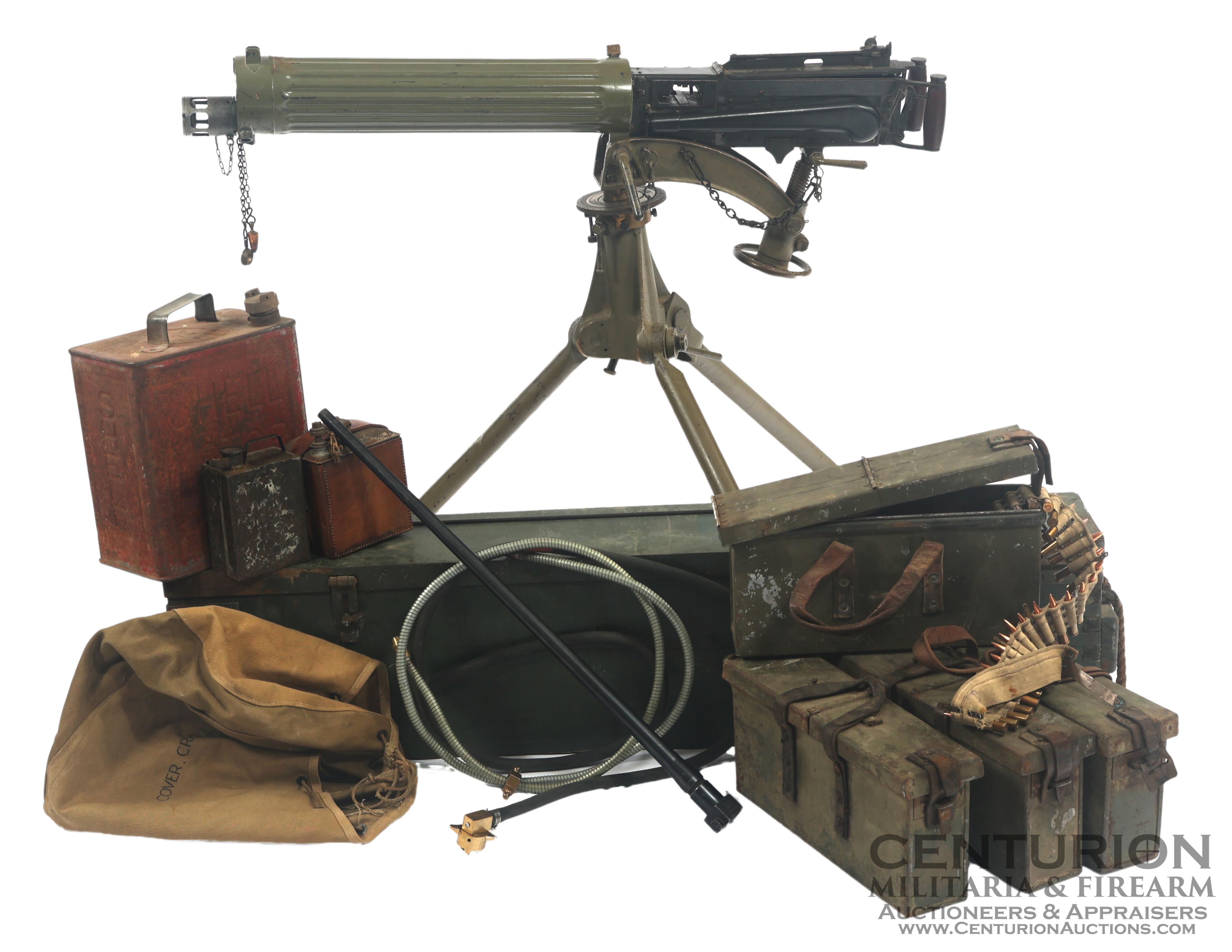 British Vickers Machine Gun - Inert / Non-Firing With Accessories - 137538