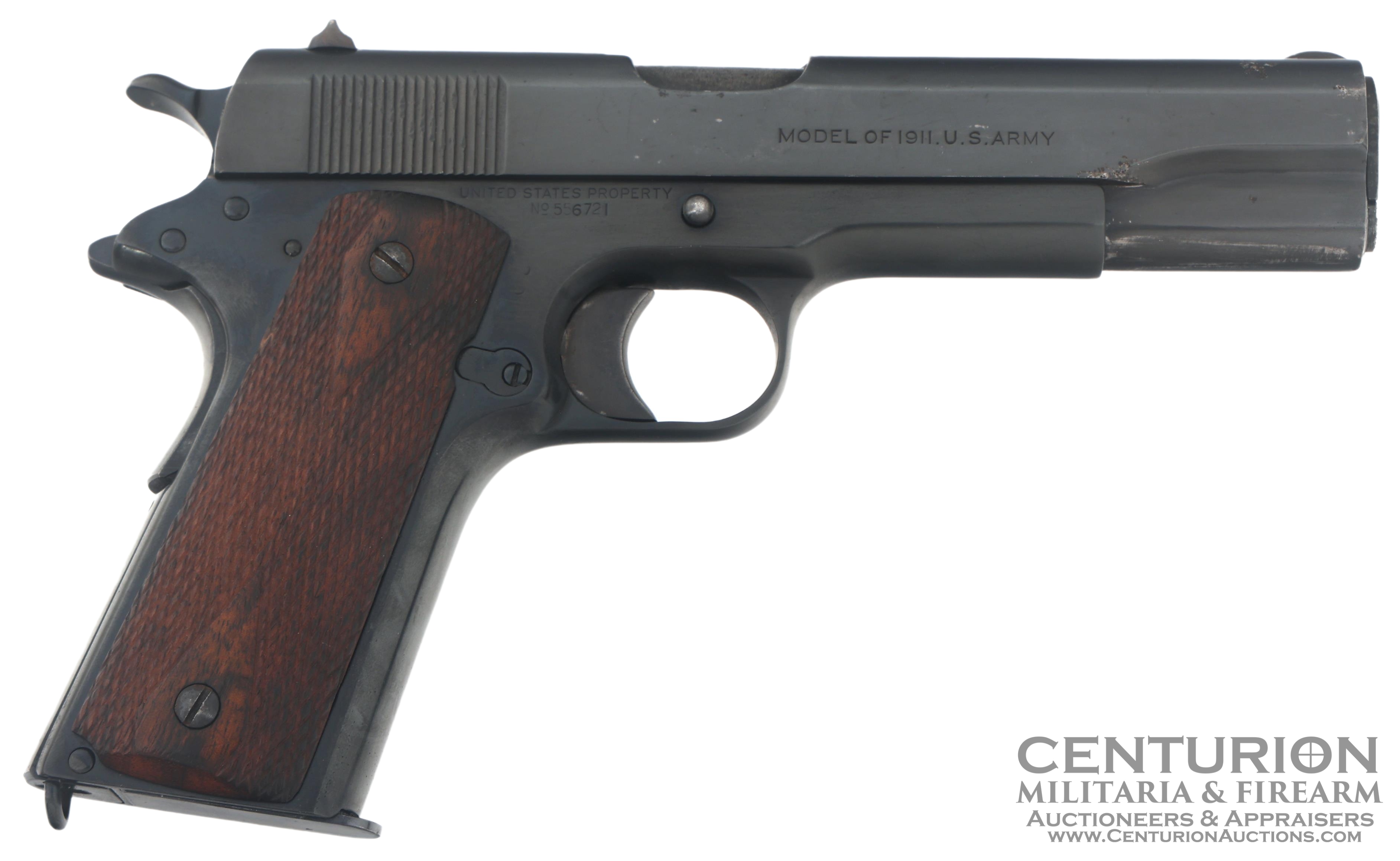 1918 WWI US Colt Model 1911 .45 ACP Caliber Pistol - 137382
