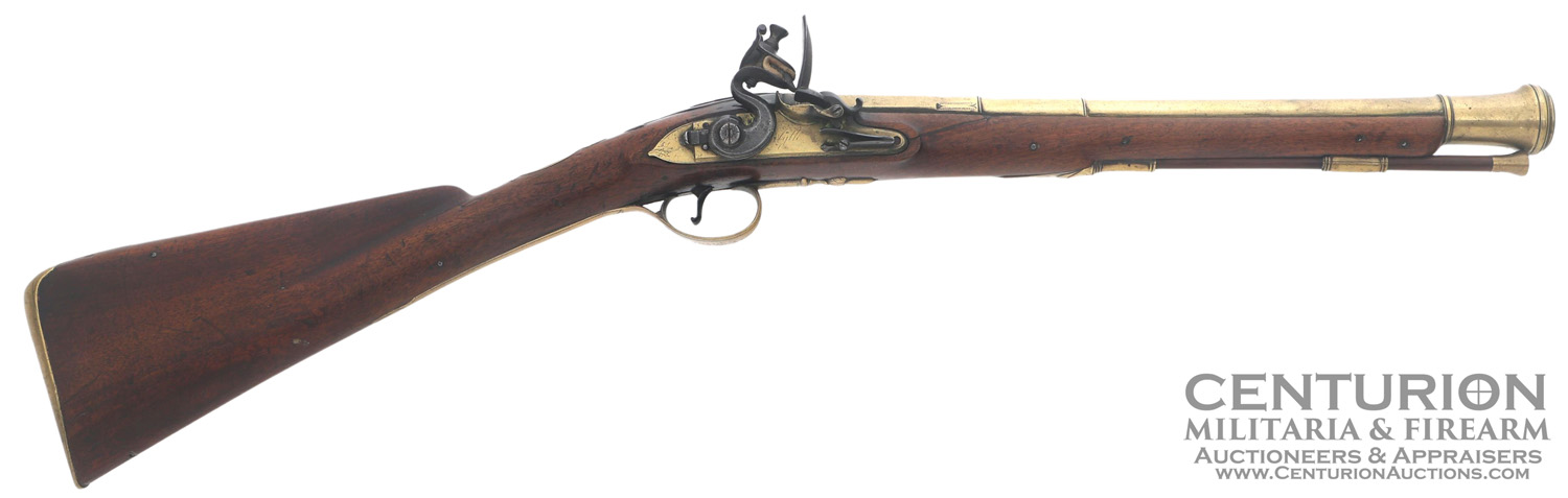 BLYTH LONDON BRASS FLINTLOCK BLUNDERBUSS 141221