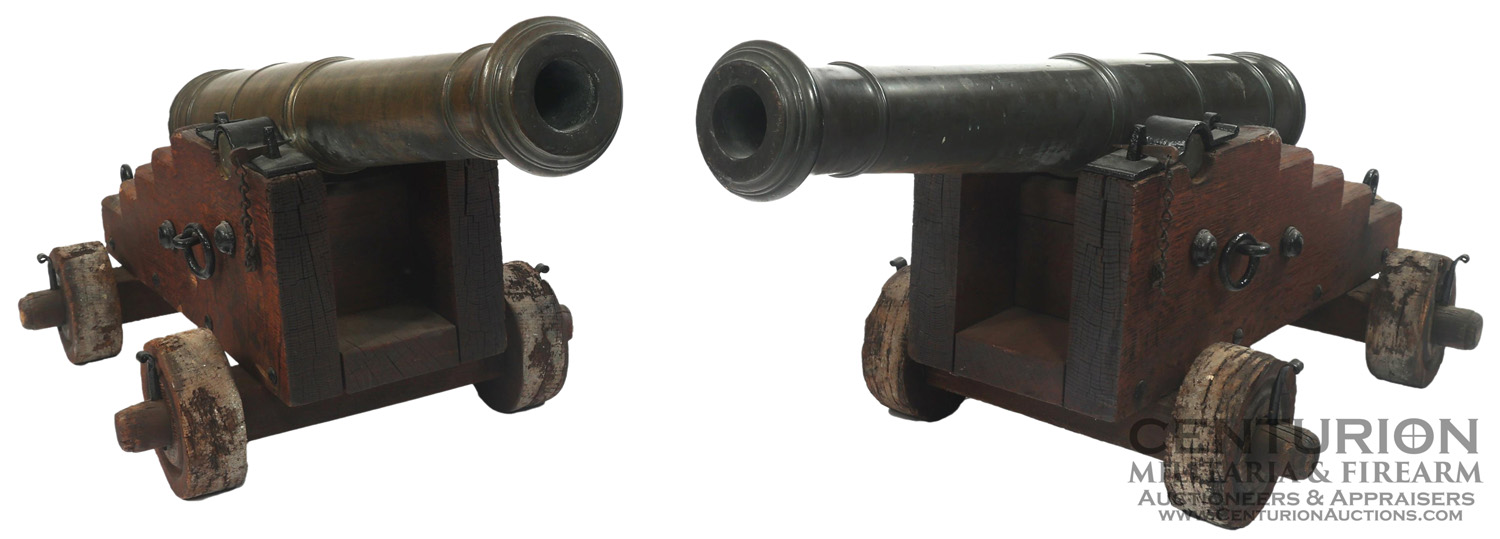 VICTORIAN CANNON PAIR CIRCA 1880 141219