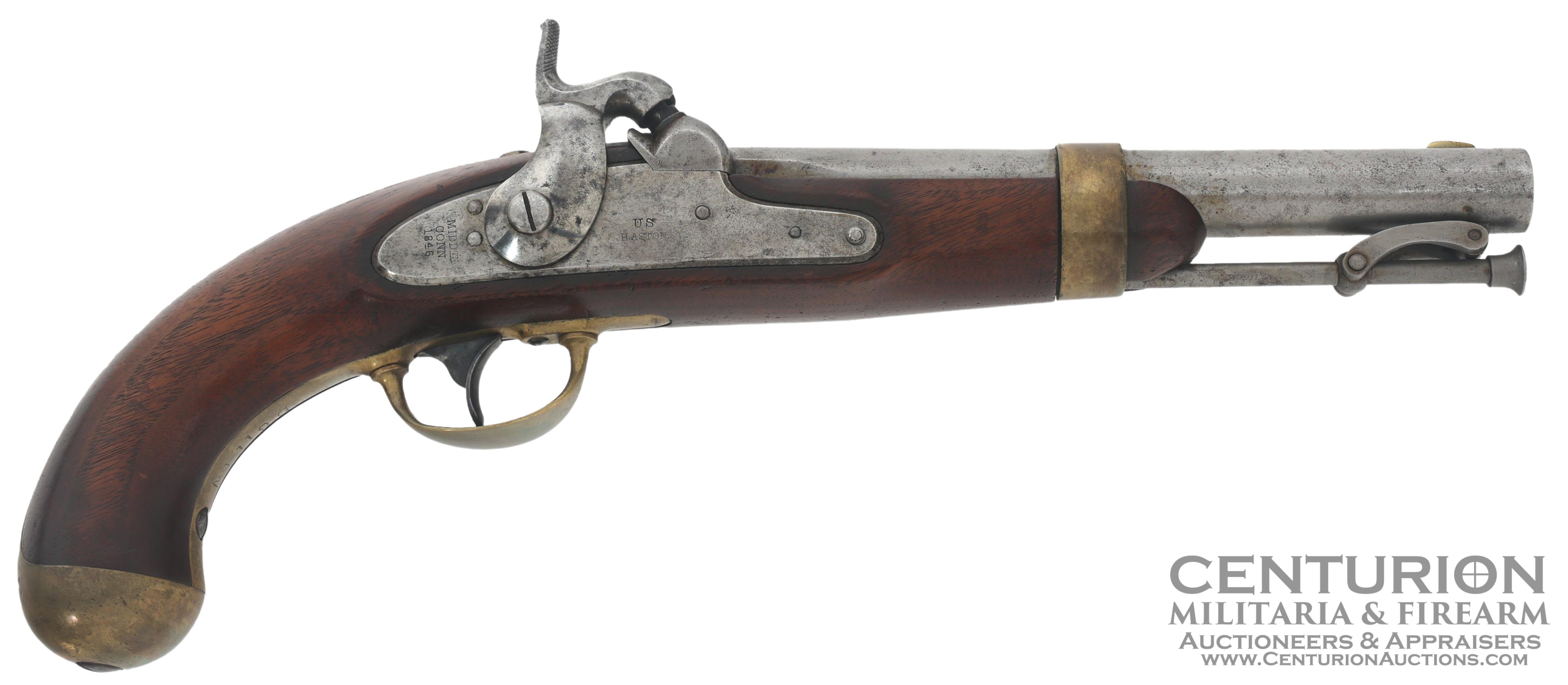1847 US H ASTON CO MODEL 1842 54 CALIBER PISTOL 146102