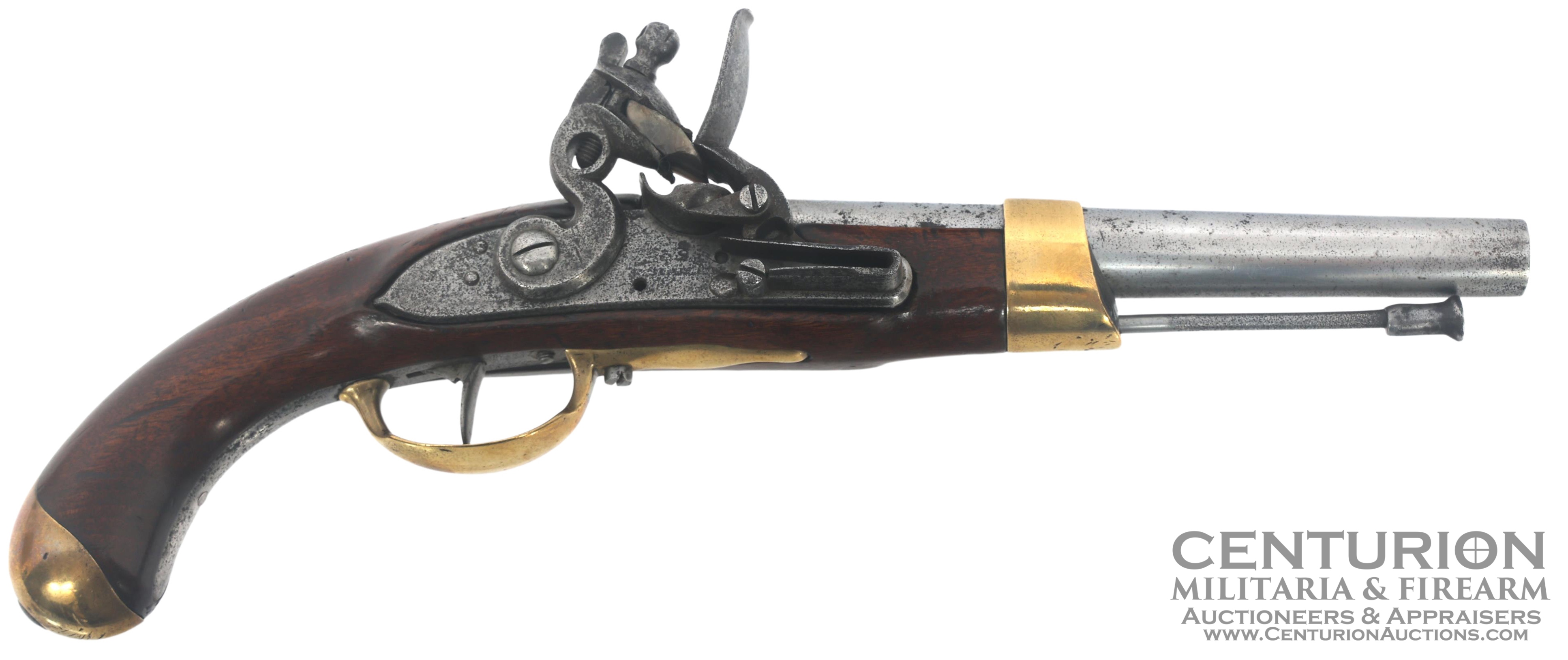 French Model 1813 .69 caliber flintlock pistol - 146106
