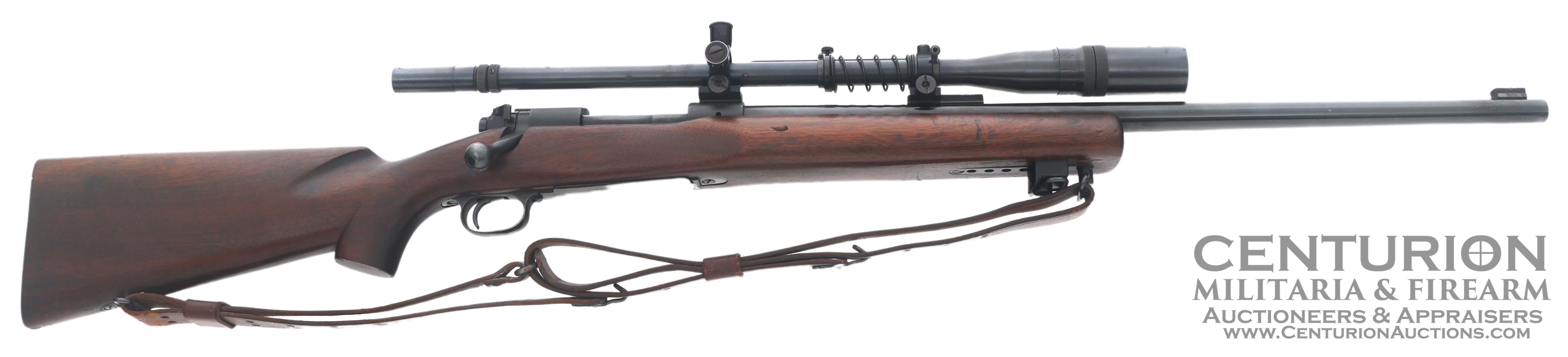 1957 Winchester Model 70 .30-06 caliber rifle with USMC-Sniper marked Unertl scope - 146141