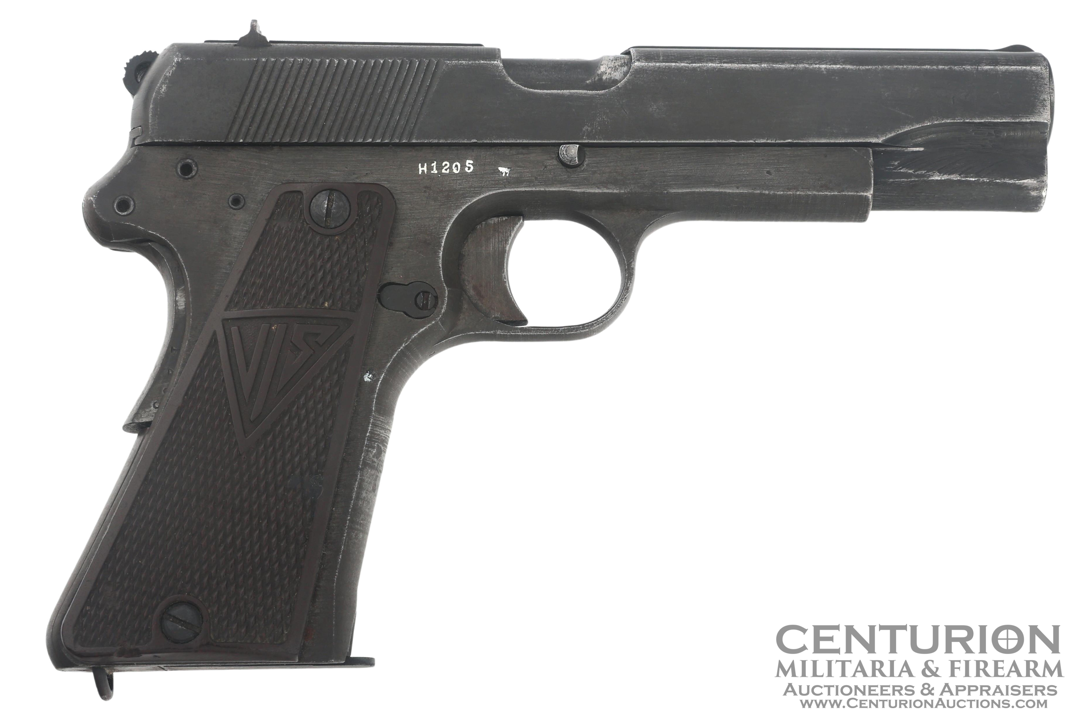 WWII German marked F.B. Radom Model Vis 35 9x19mm caliber semi automatic pistol - 146008