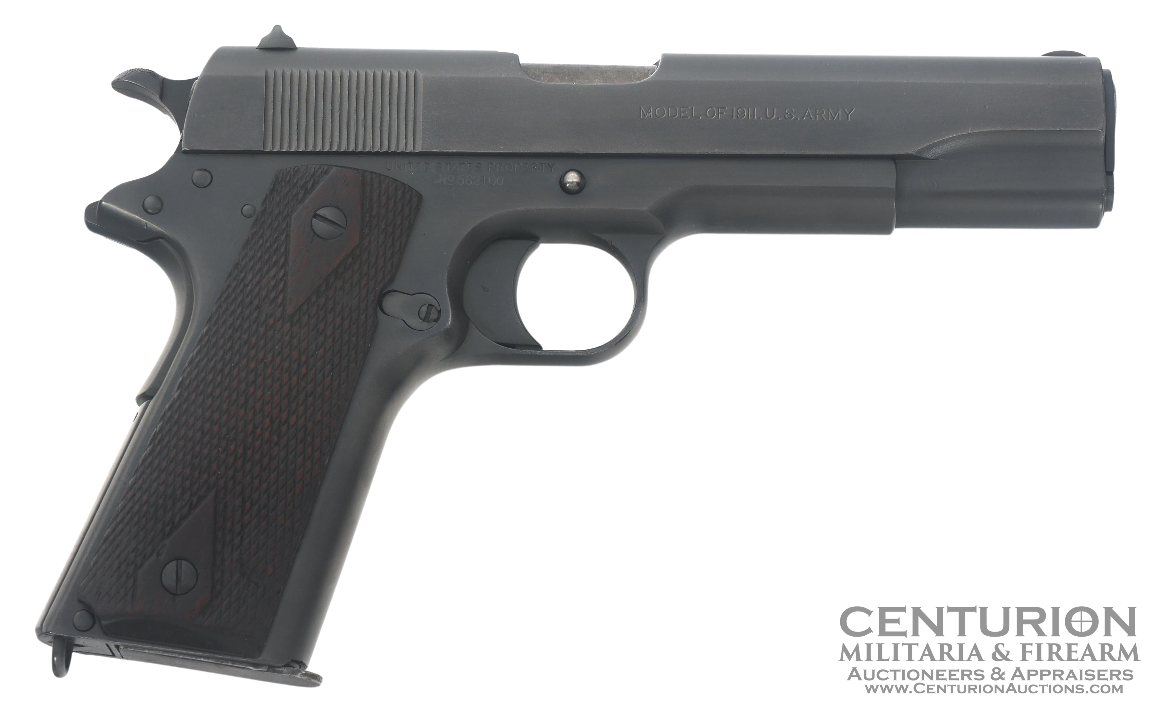 WWI US Colt Model 1911 pistol .45 ACP caliber semi automatic pistol - 146036