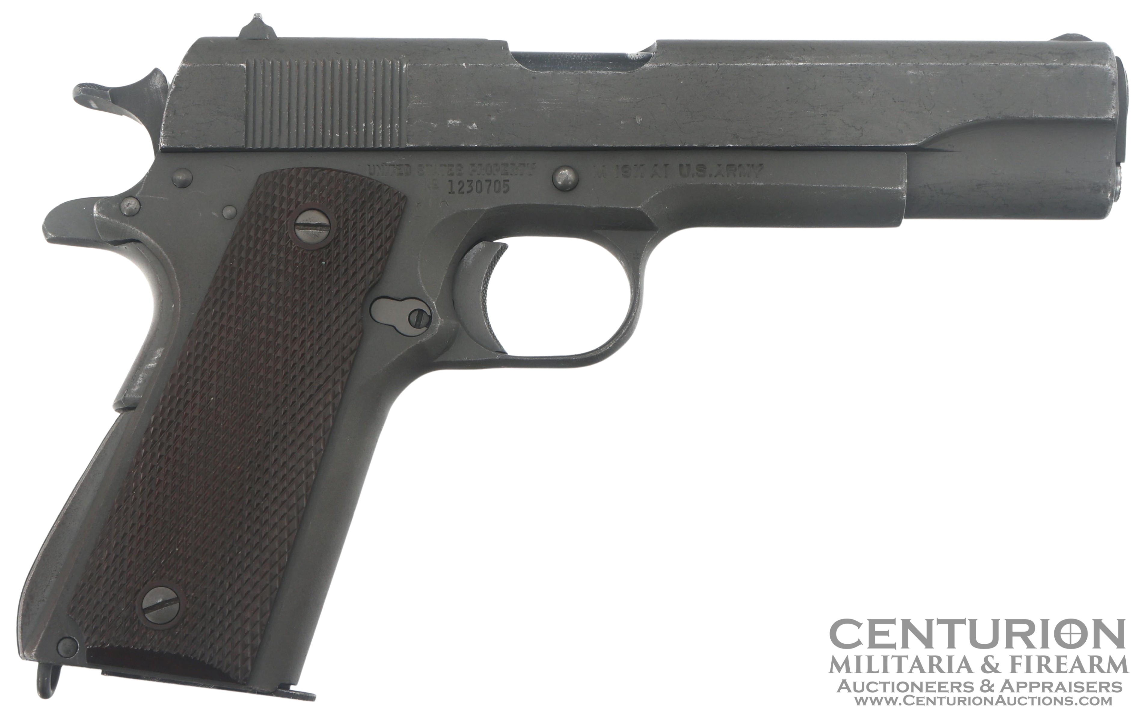 1943 WWII Rock Island Rearsenal US Union Switch Signal Co Model 1911A1 .45 ACP Caliber Pistol 148019