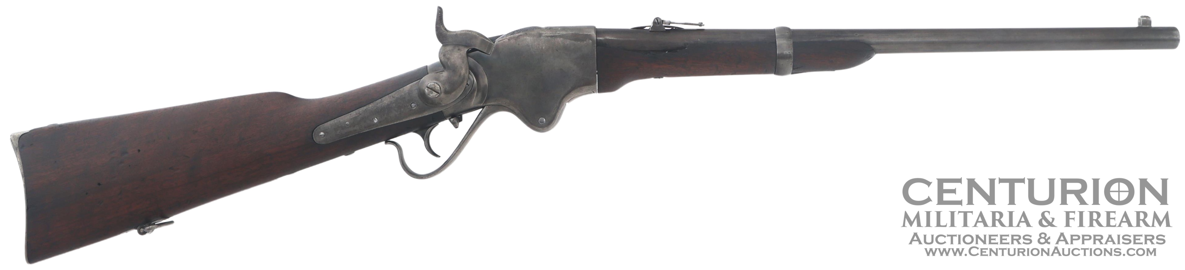 British Spencer Model 1865 56-50 Caliber Lever Action Saddle Ring Carbine 148284