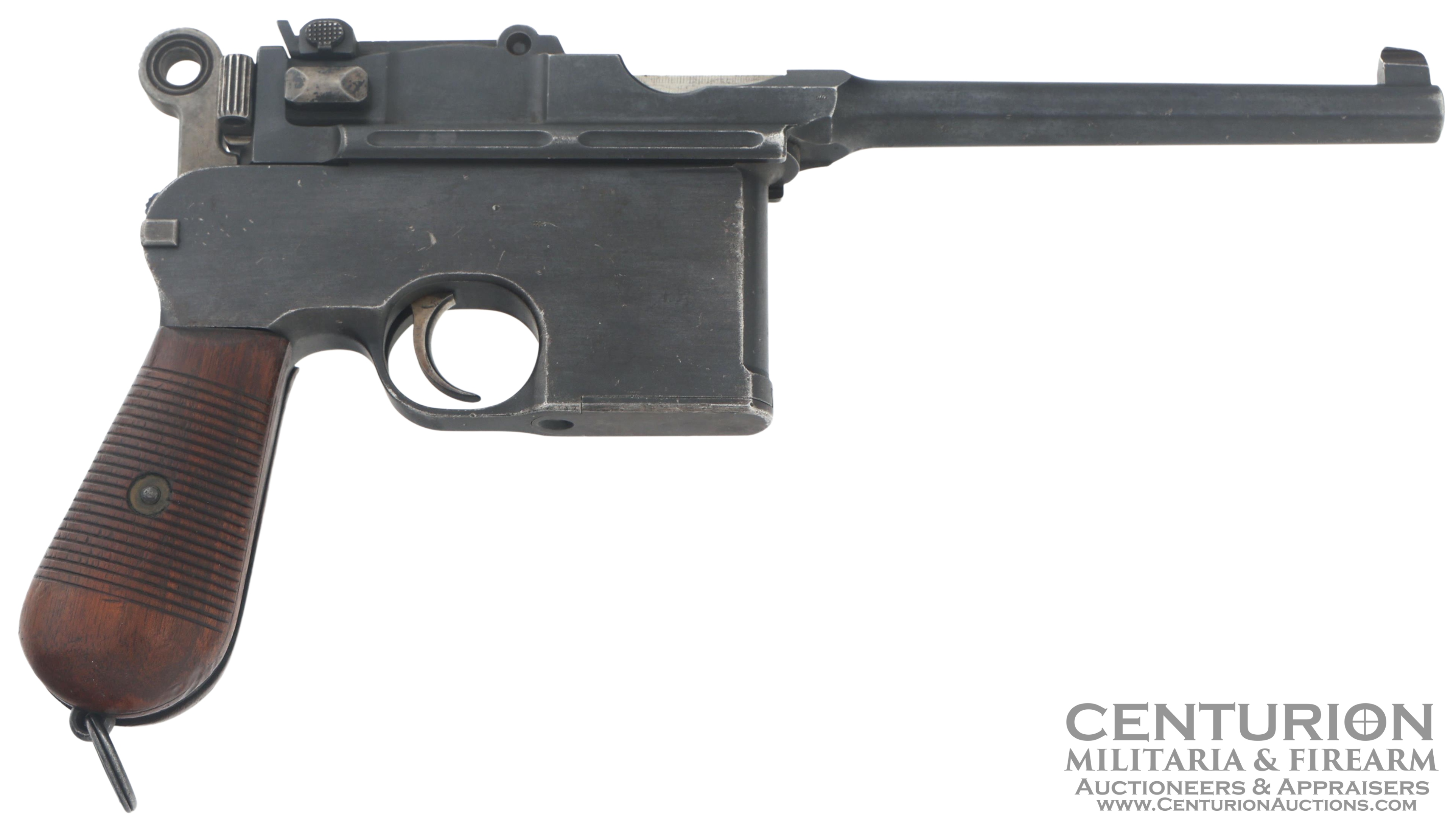 Mauser C-96 Flat Side Large Ring Hammer 7.63 Caliber Broomhandle Pistol 148044