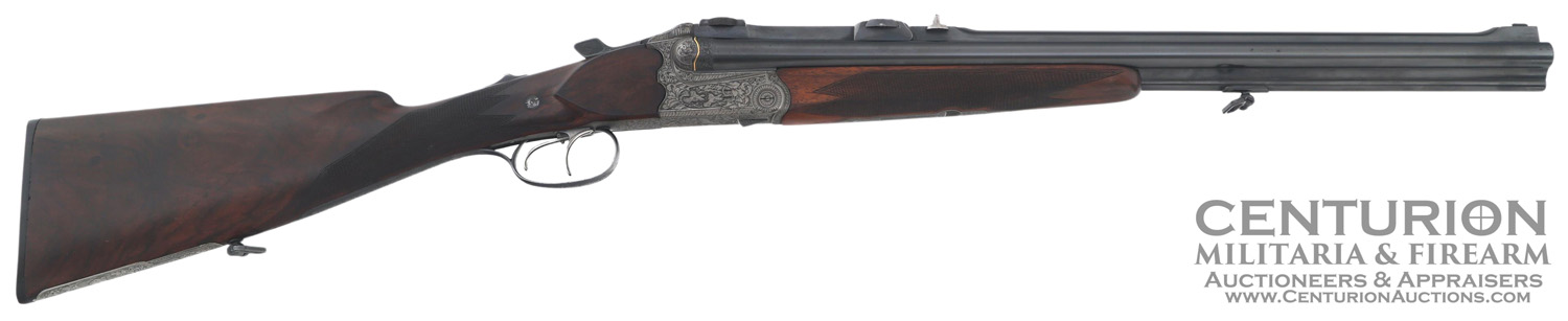 FRANZ SODIA 20 GAUGE, 22 HORNET & 7x57 CALIBER VIERLING RIFLE 154560