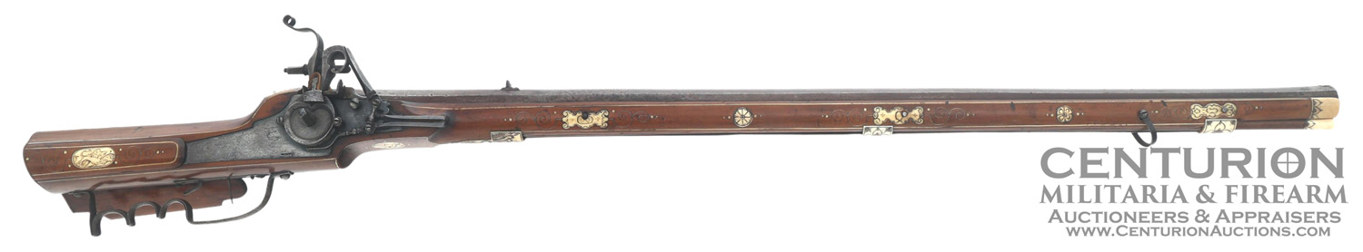 GERMAN 16 BORE WHEELLOCK RIFLE 154731
