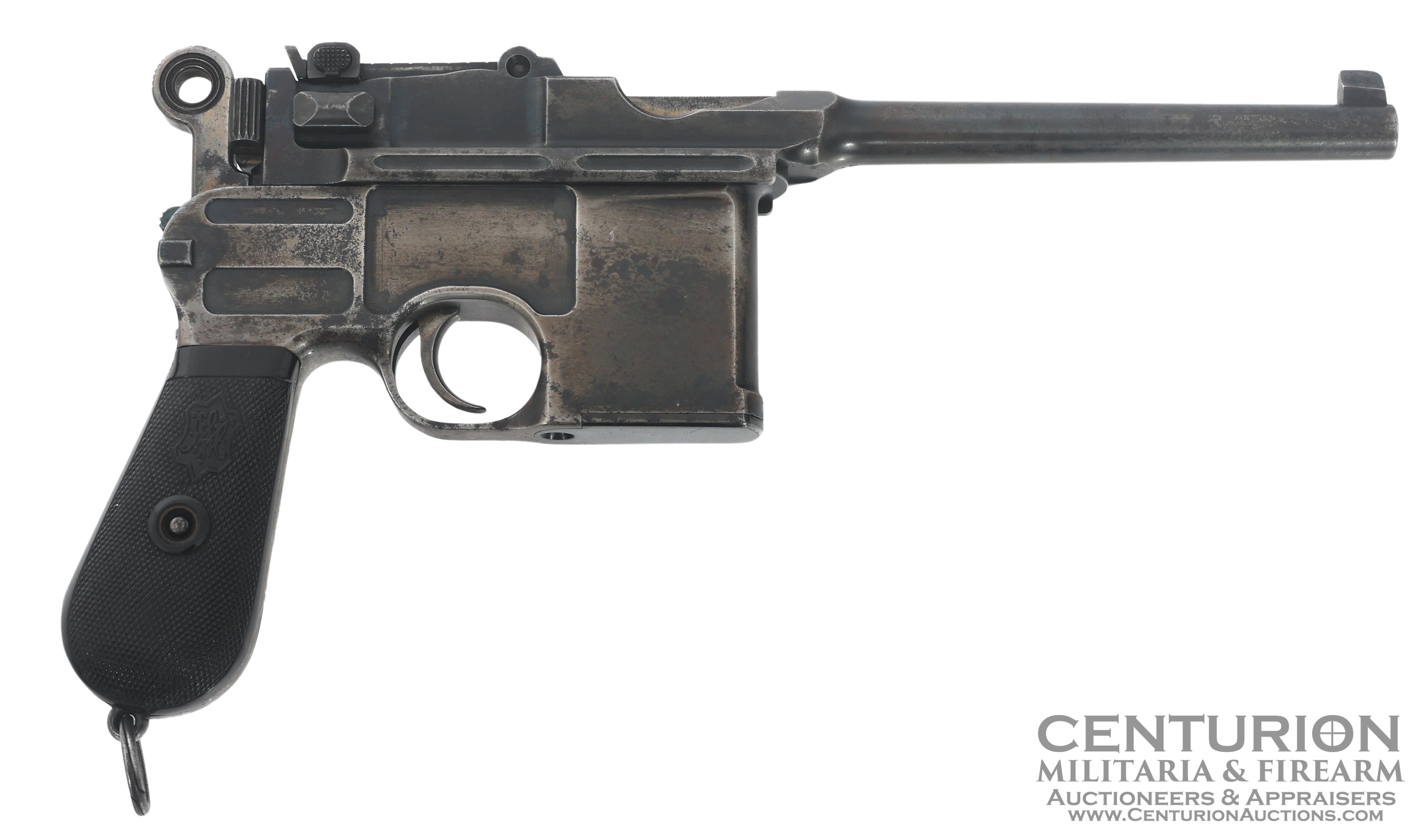 Commercial Von Lengerke & Detmold of New York marked Mauser Model C96 7.63mm caliber semi automatic Broomhandle pistol - 157065