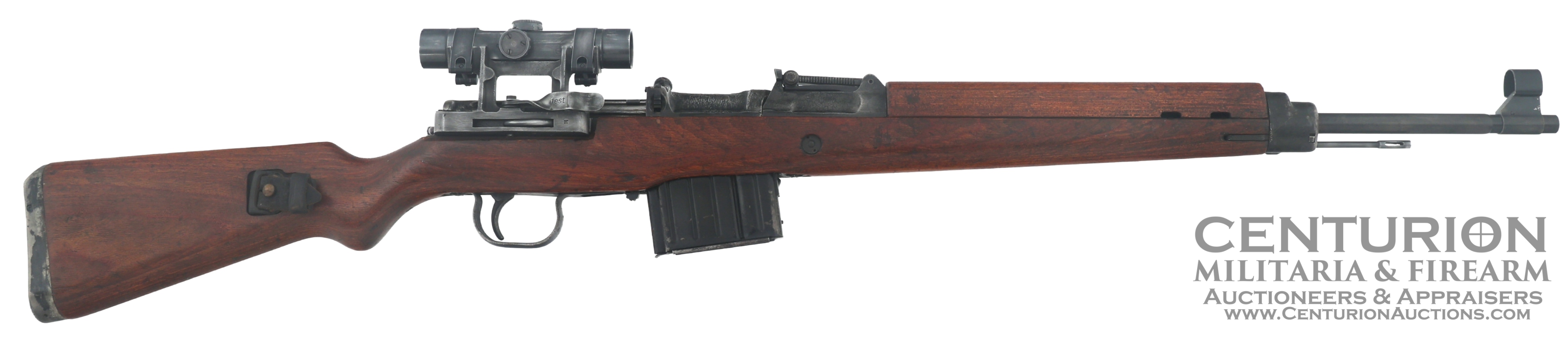 WWII German ac Walther G43 7.92X57mm Sniper Rifle