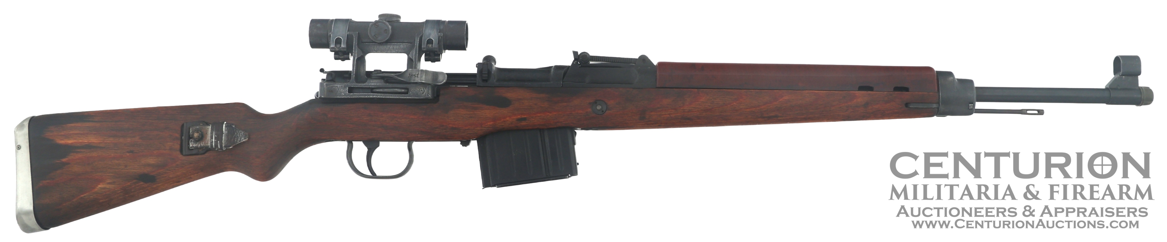 WWII German ac Walther K43 7.92X57mm Sniper Rifle