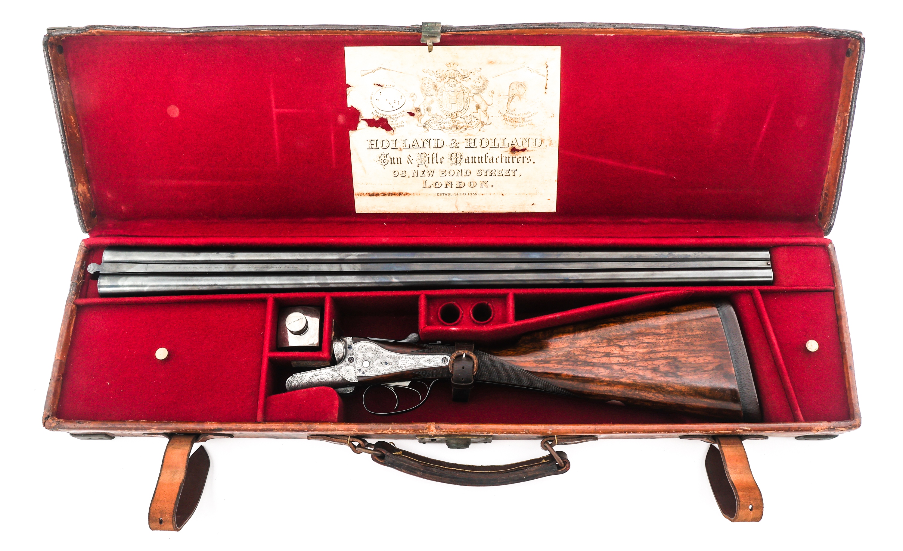CASED HOLLAND HOLLAND ROYAL SXS 12 GA SHOTGUN - 106857