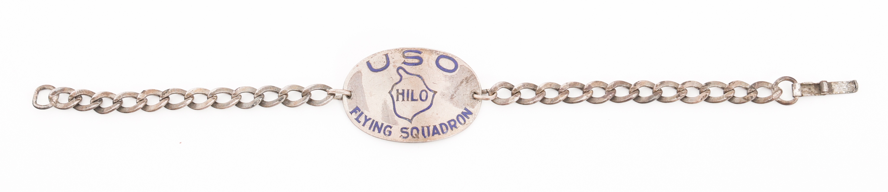 WWII NAMED HAWAIIAN USO FLYING SQUADRON BRACELET