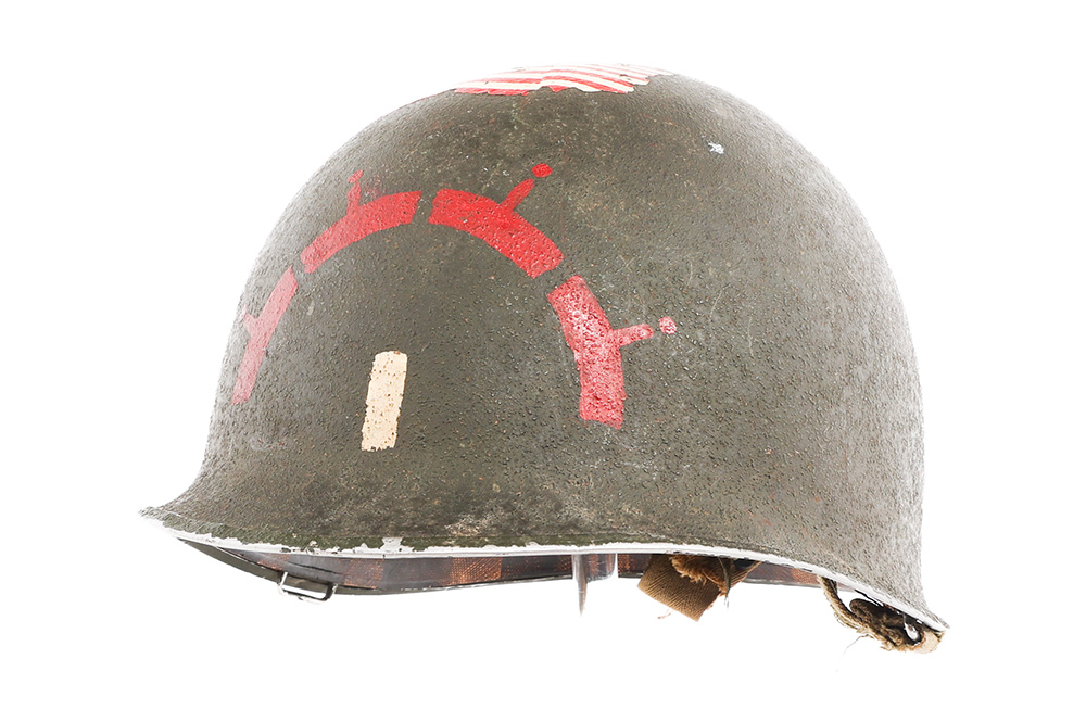 WWII US TRANSPORTATION CORPS UTAH BEACH M1 HELMET 117130