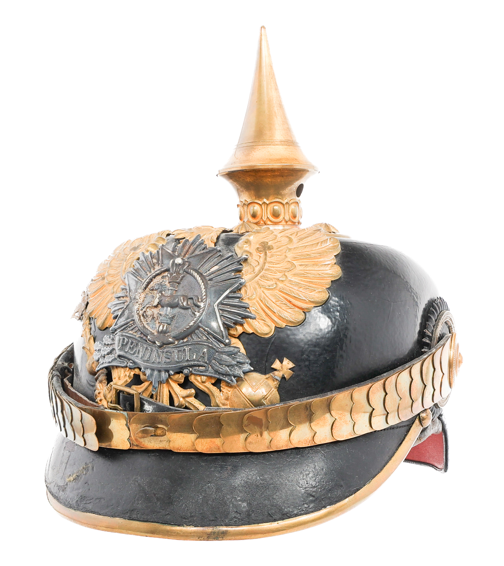 GERMAN BRAUNSCHWEIG 92nd INFANTRY REGT PICKELHAUBE - 120027