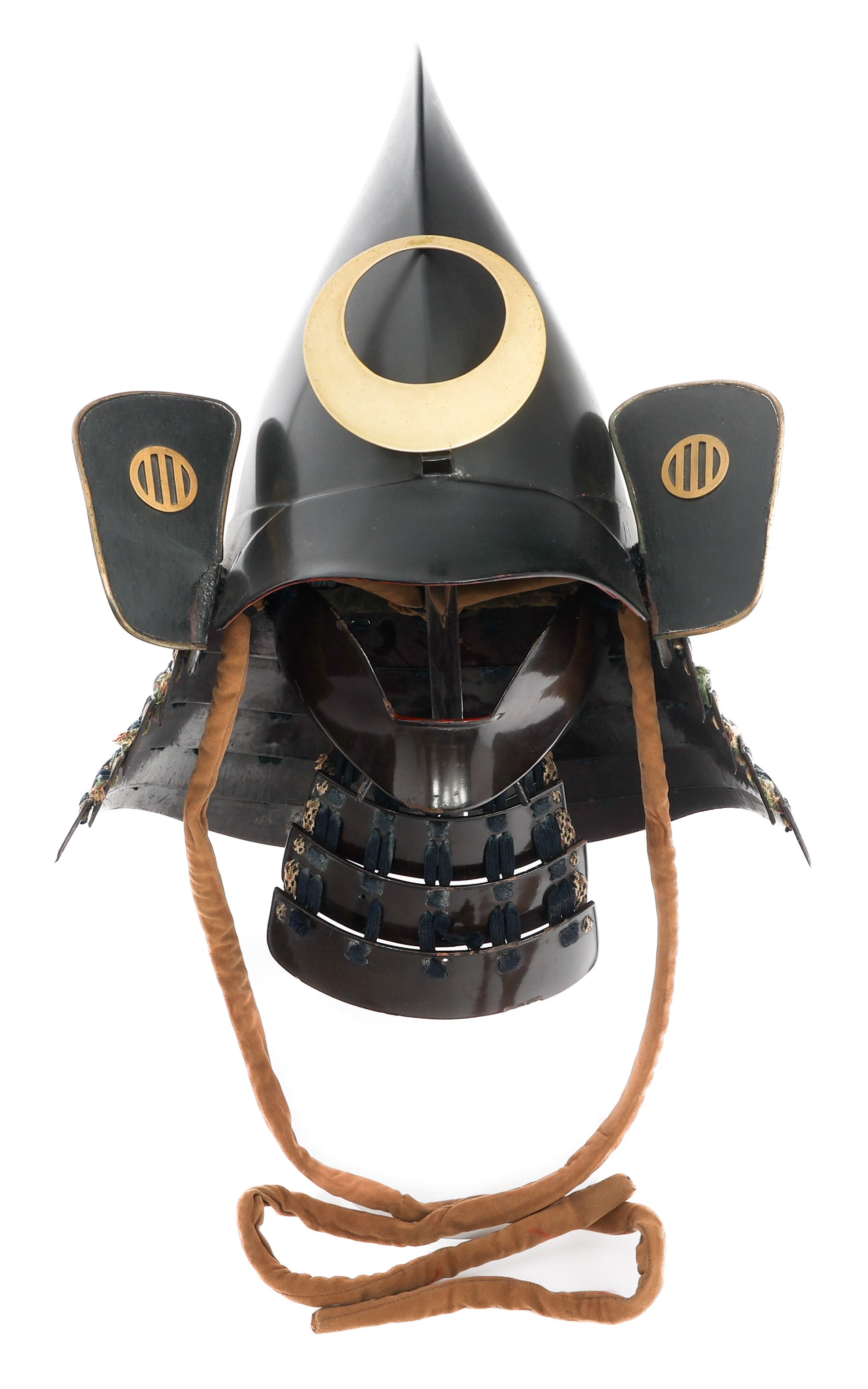 JAPANESE EDO PERIOD LACQUERED COURT HELMET - 120001