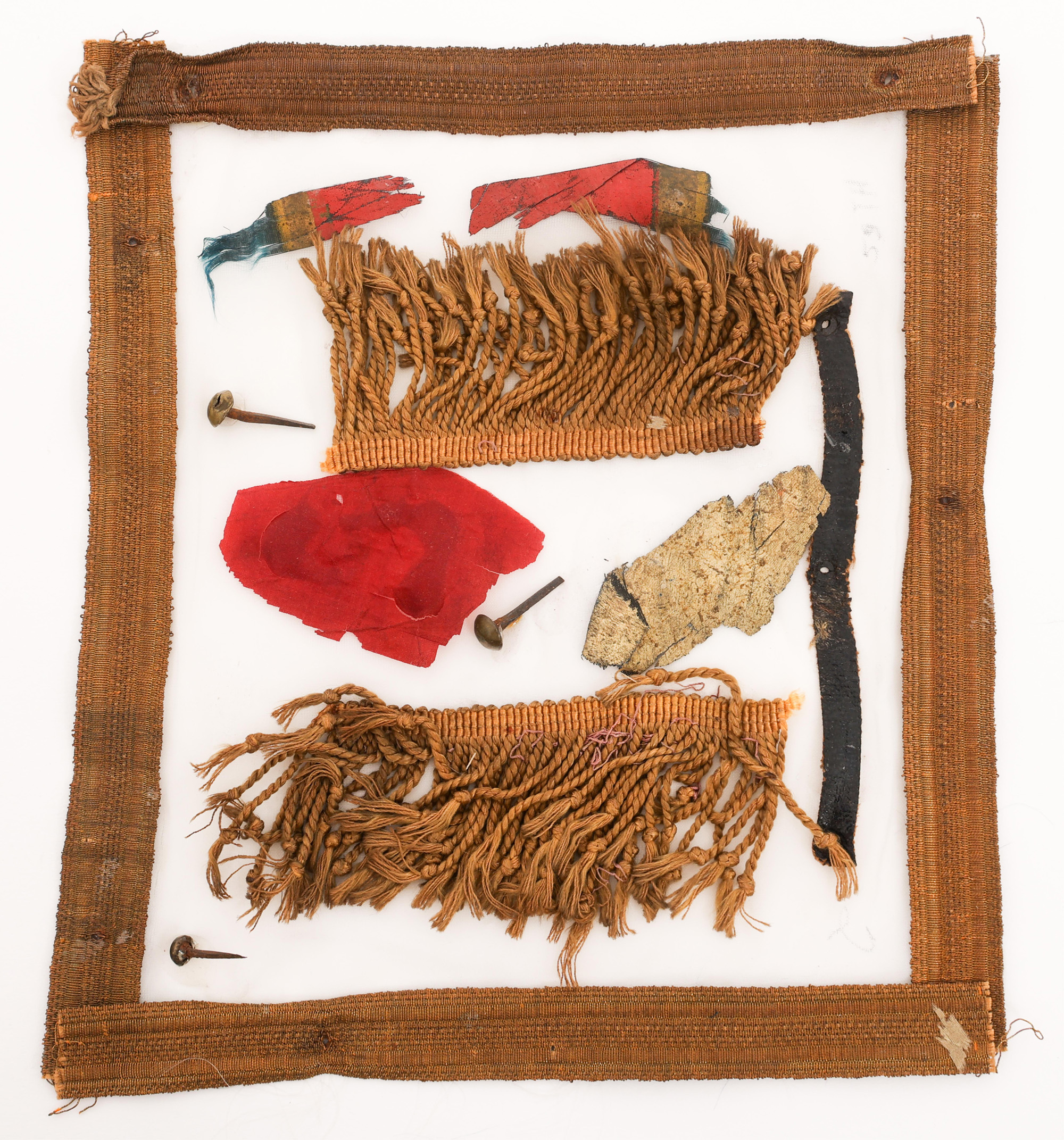 CIVIL WAR US 59th OHIO VOLUNTEER INFANTRY FLAG REMNANTS 124565