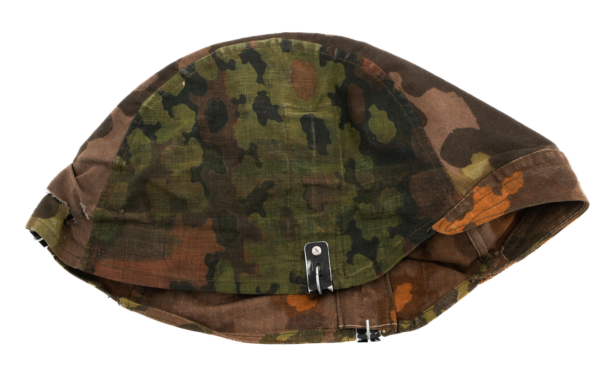 WWII GERMAN WAFFEN SS CAMOUFLAGE TYPE 1 REVERSIBLE PLANE TREE OAK LEAF A B HELMET COVER 124148