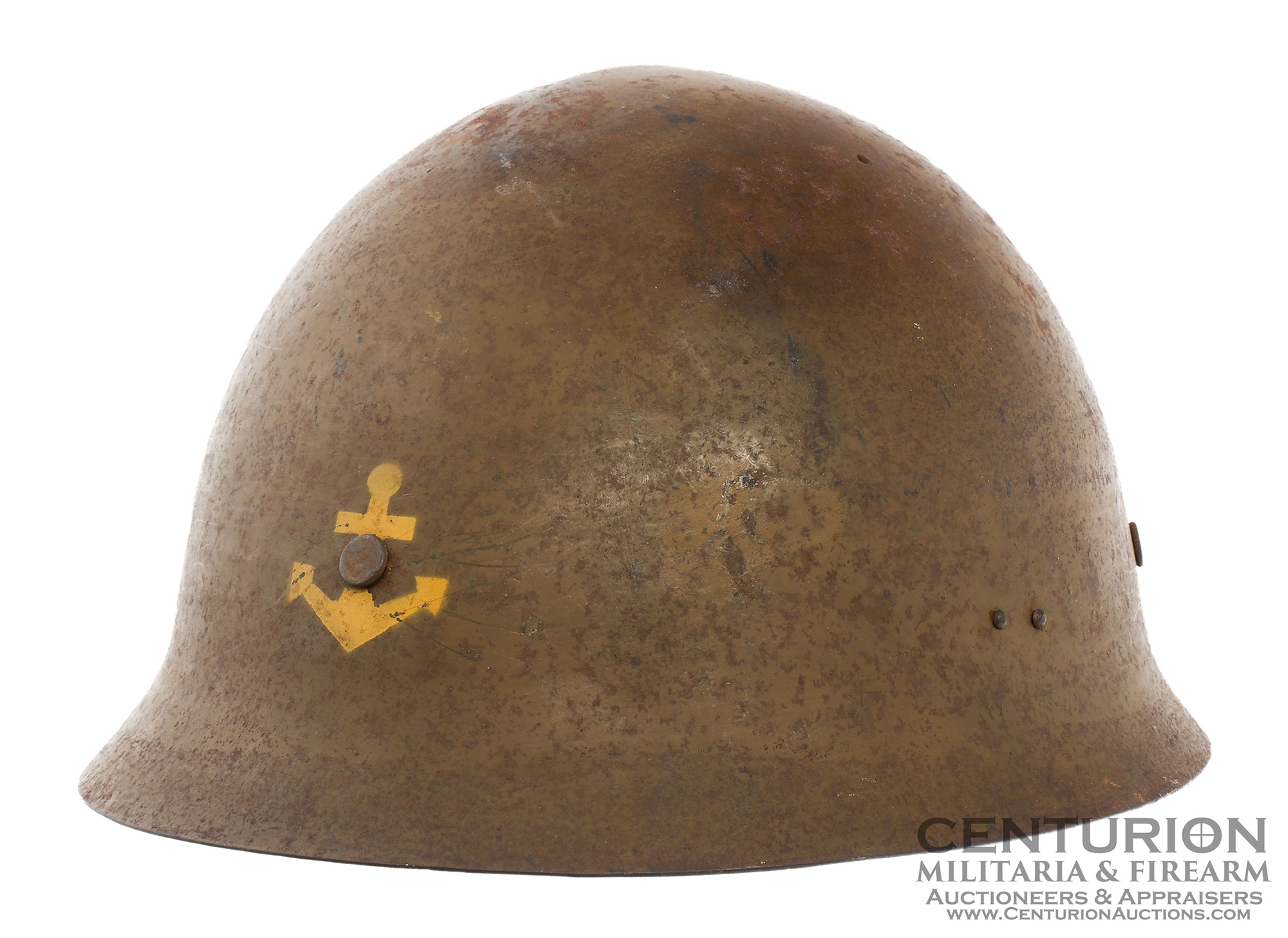 WWII Imperial Japanese Special Naval Landing Forces Type 90 Combat Helmet 128040