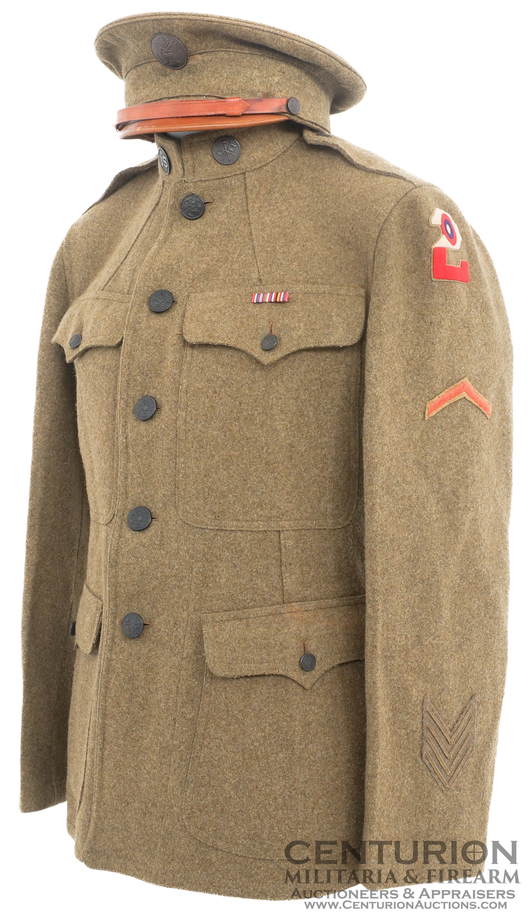 WWI US AEF 2nd ARMY AIR SERVICE BALLOON NCO TUNIC 142036