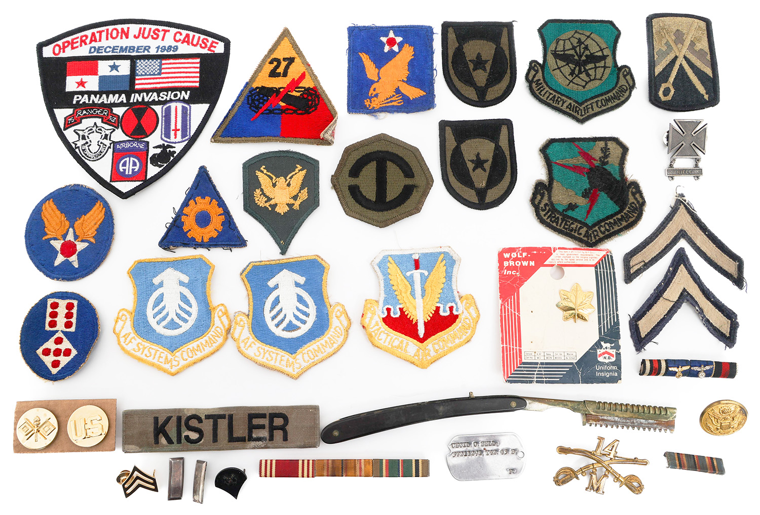 WWII Current US Armed Forces Patches Insignia and German Ribbon Bar 144064