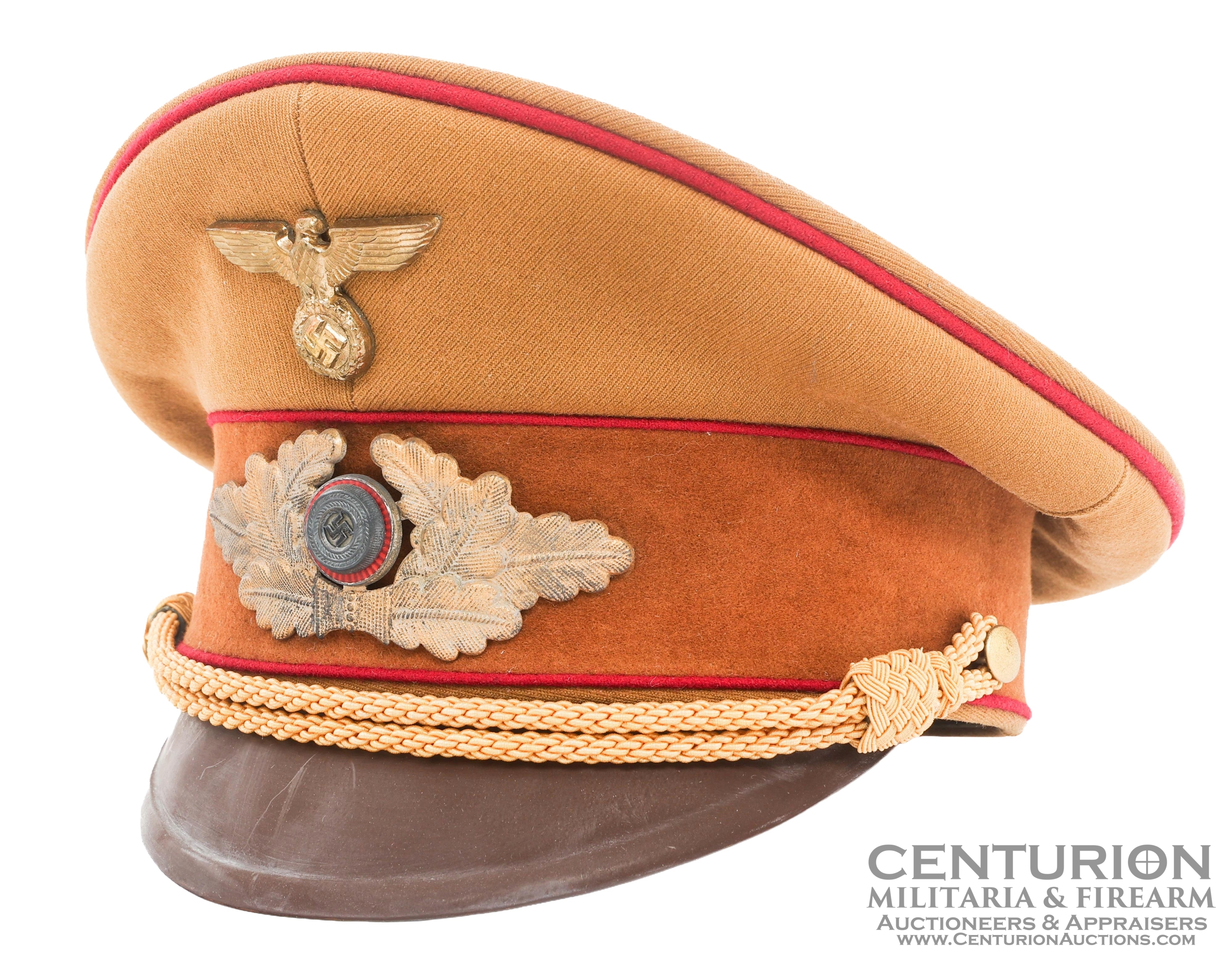 WWII German NSDAP Auslandorganisation (Foreign Organization) Gau Level Leader Visor Cap - 145095