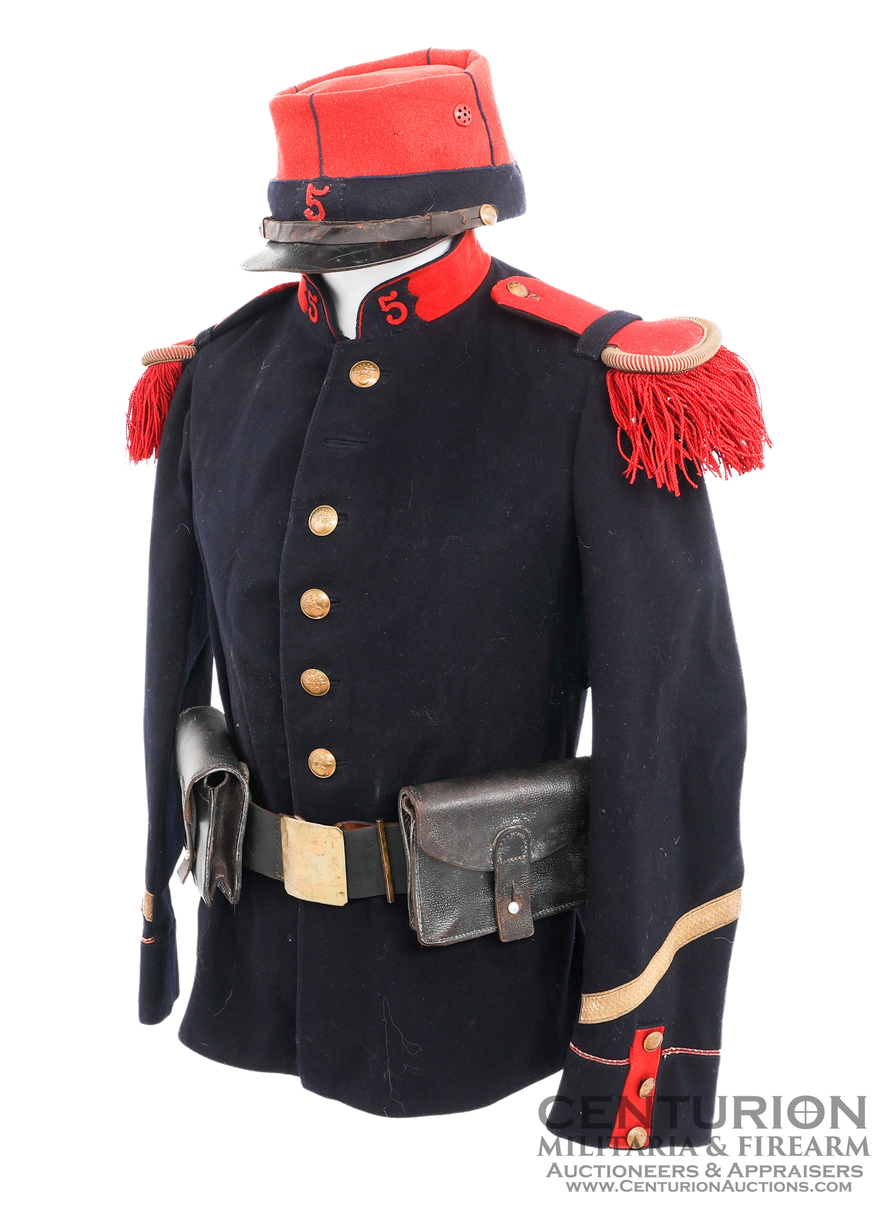 French 3rd Republic 5th Infantry Regiment Career NCO Uniform Set 147132