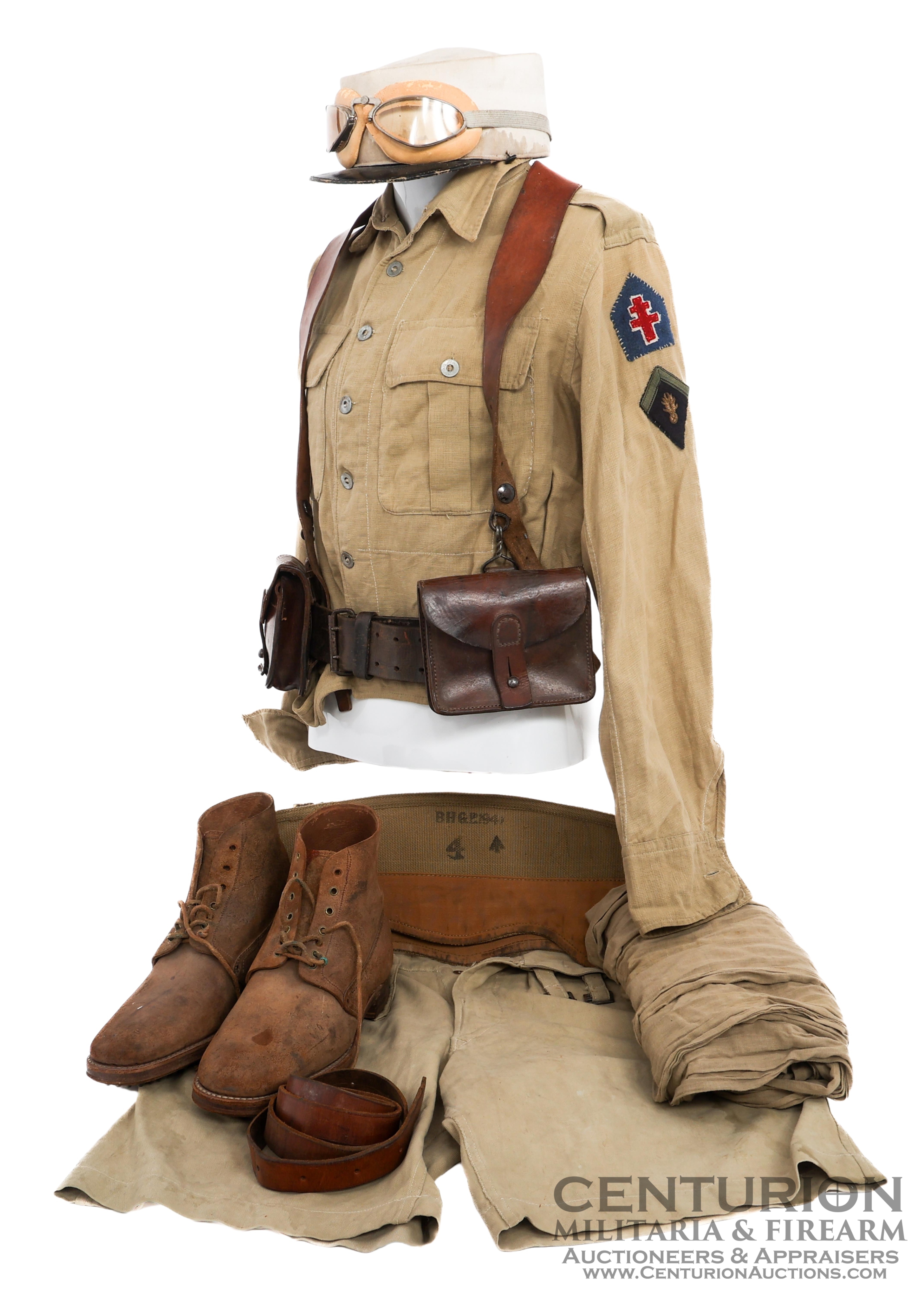 WWII French Foreign Legion 2nd DB Leclerc Division in Africa Uniform Set