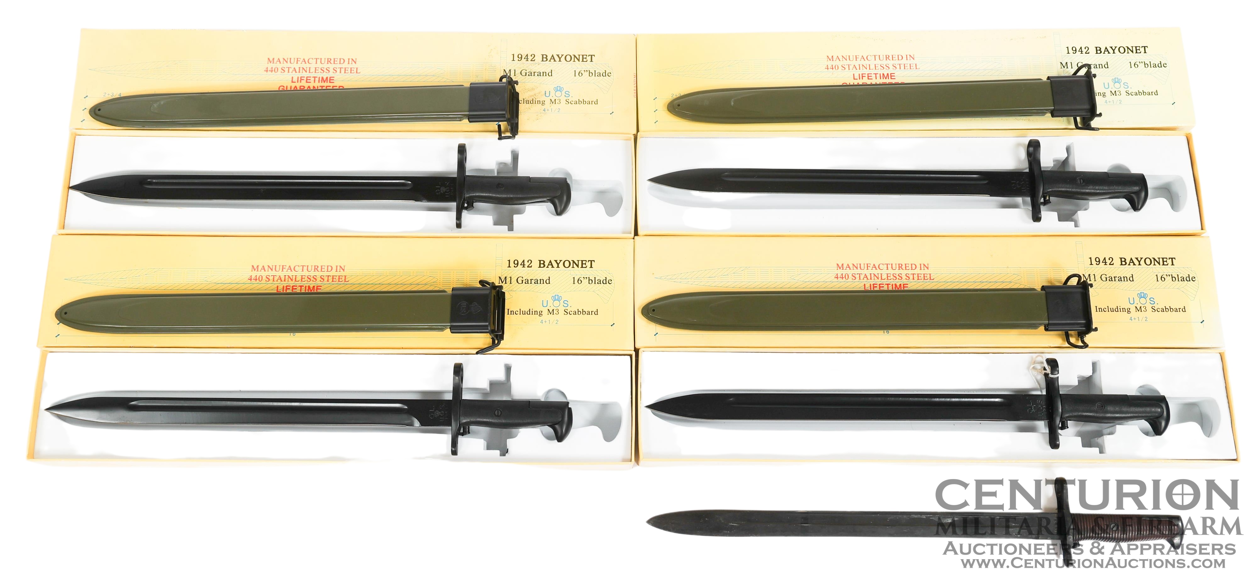 WWII REENACTOR M1905 & M1942 GARAND BAYONETS - 152233