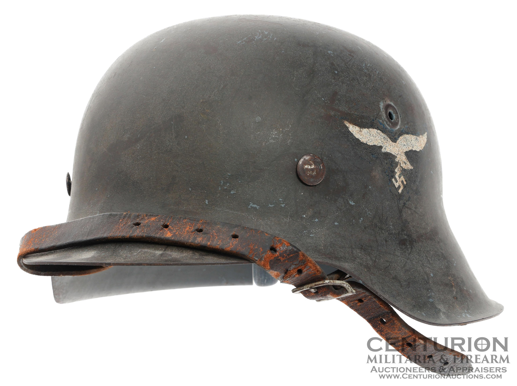 WWII GERMAN LUFTWAFFE M42 SD COMBAT HELMET 153047