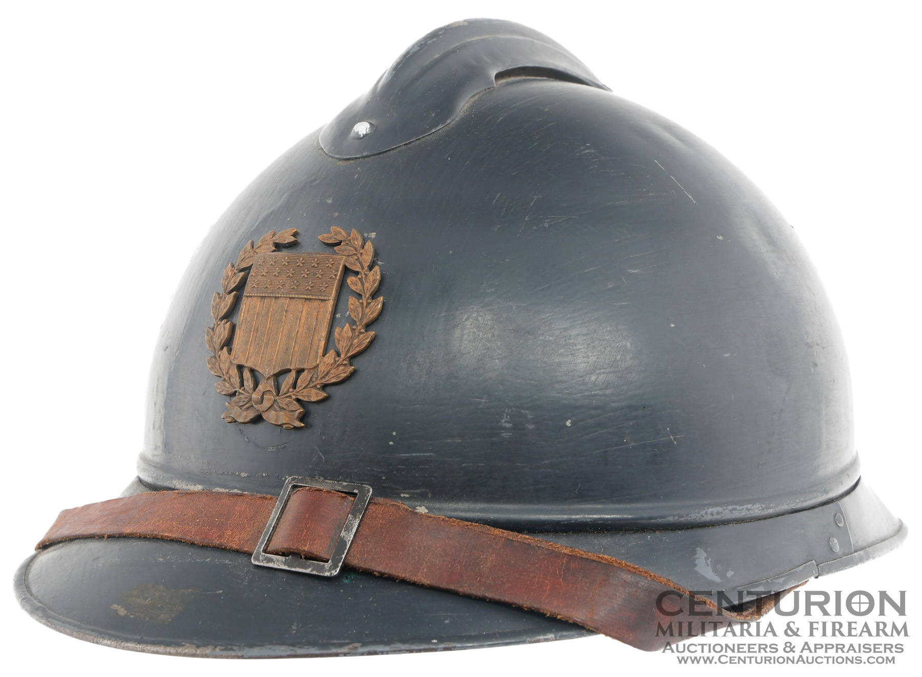 WWI AMERICAN FIELD SERVICE FRENCH ADRIAN HELMET 153023