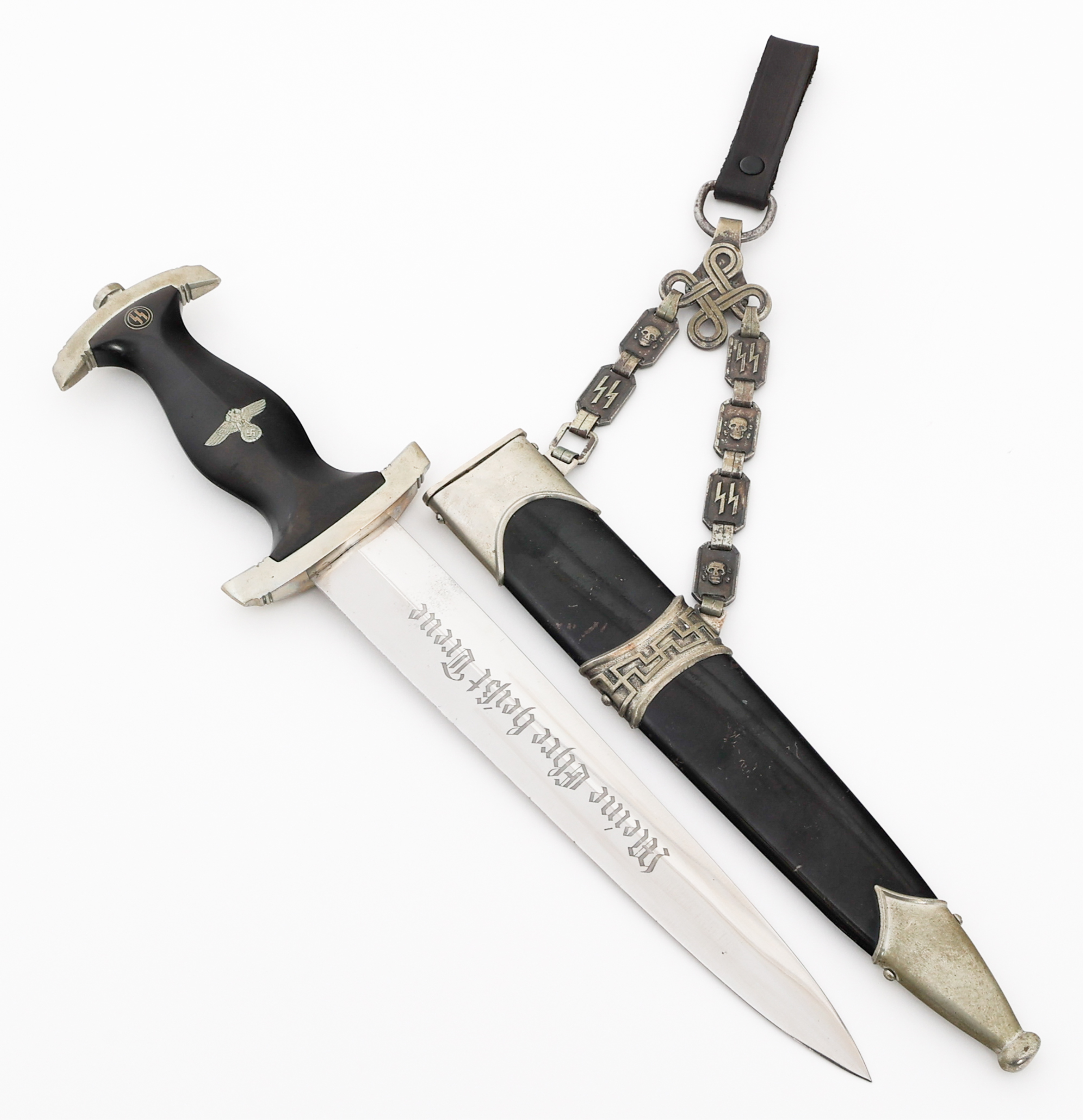 WWII GERMAN SS MODEL 1936 OFFICER CHAINED DAGGER | 110407