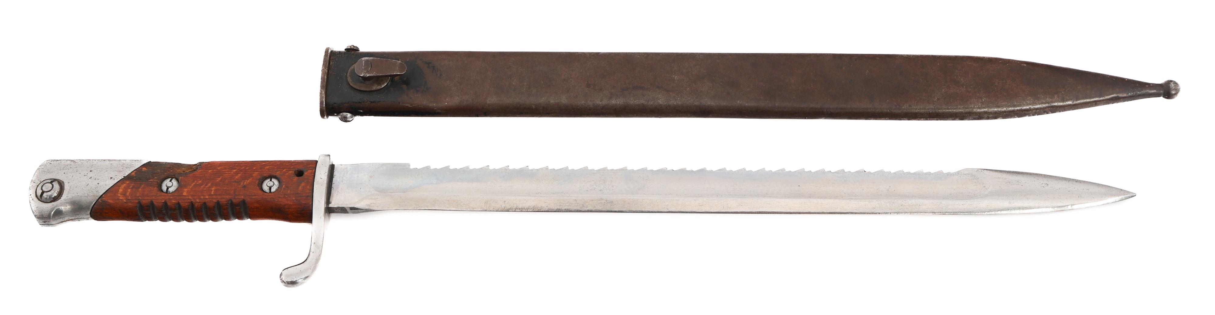 WWI GERMAN GOTTSCHO SAWBACK BAYONET 116129