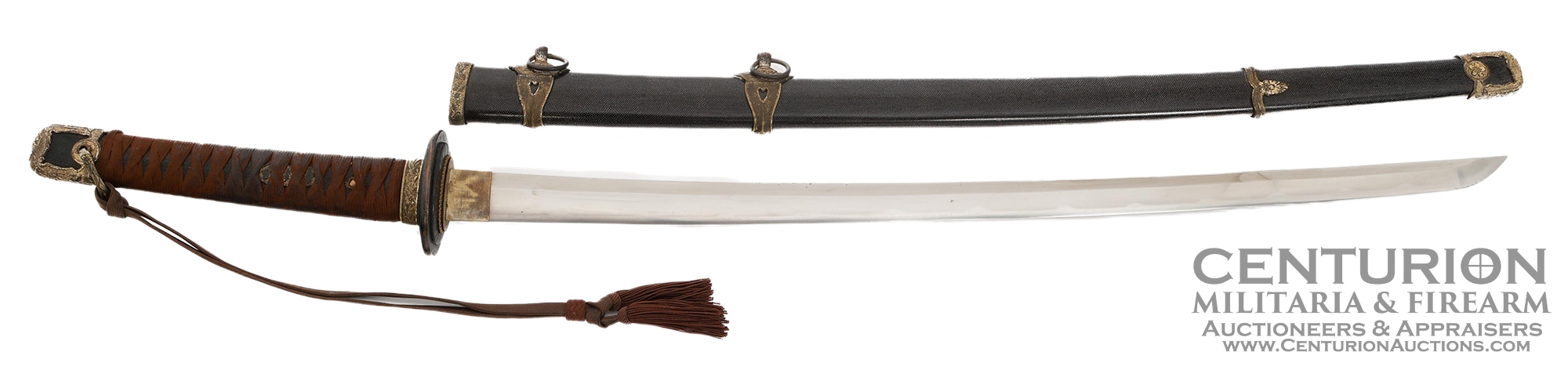 WWII Imperial Japanese Navy Officer Type 97 Kai Gunto Sword - 130333