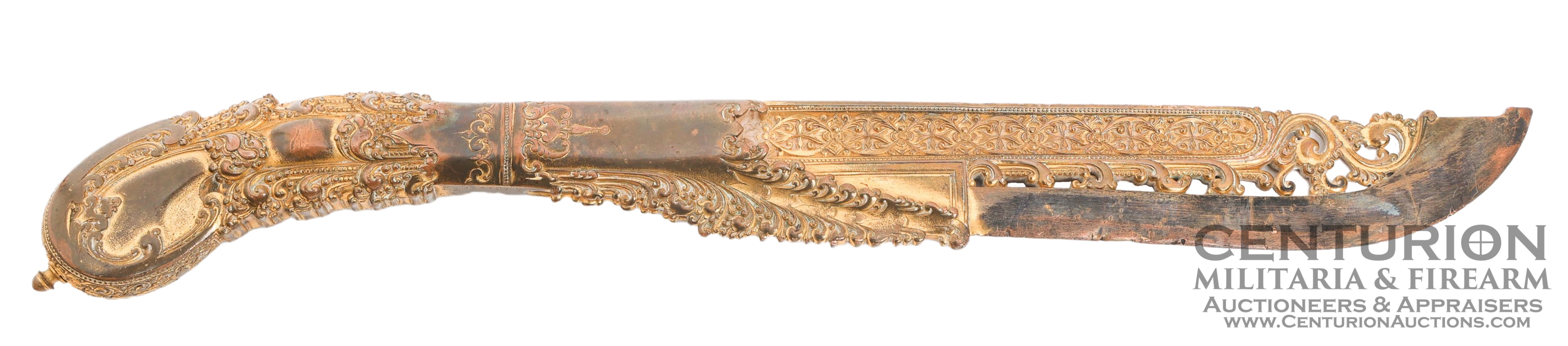 1870 Sinhalese Cast Brass Dagger 151003