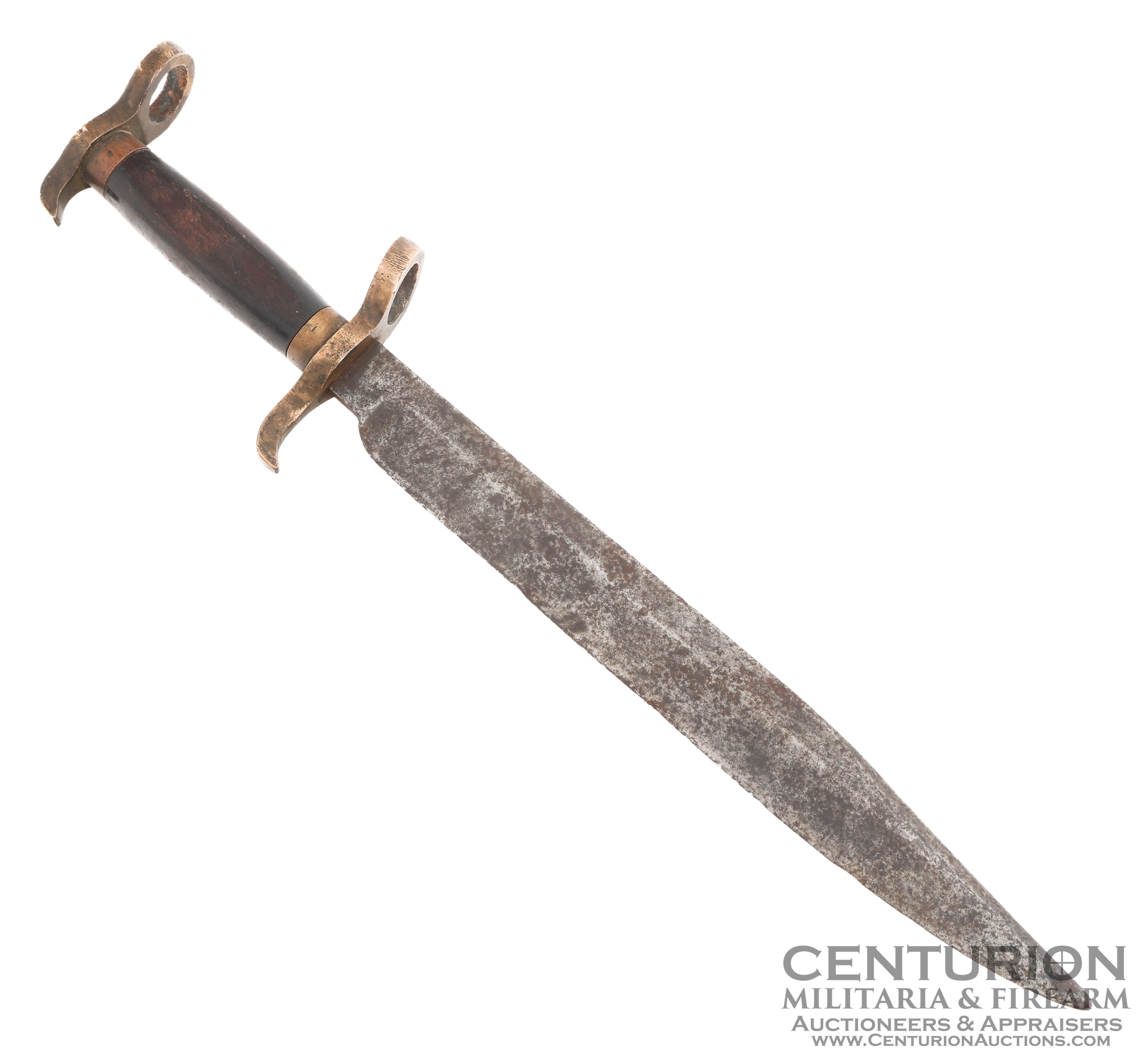 Civil War Confederate Pike Head Bowie Knife 151035