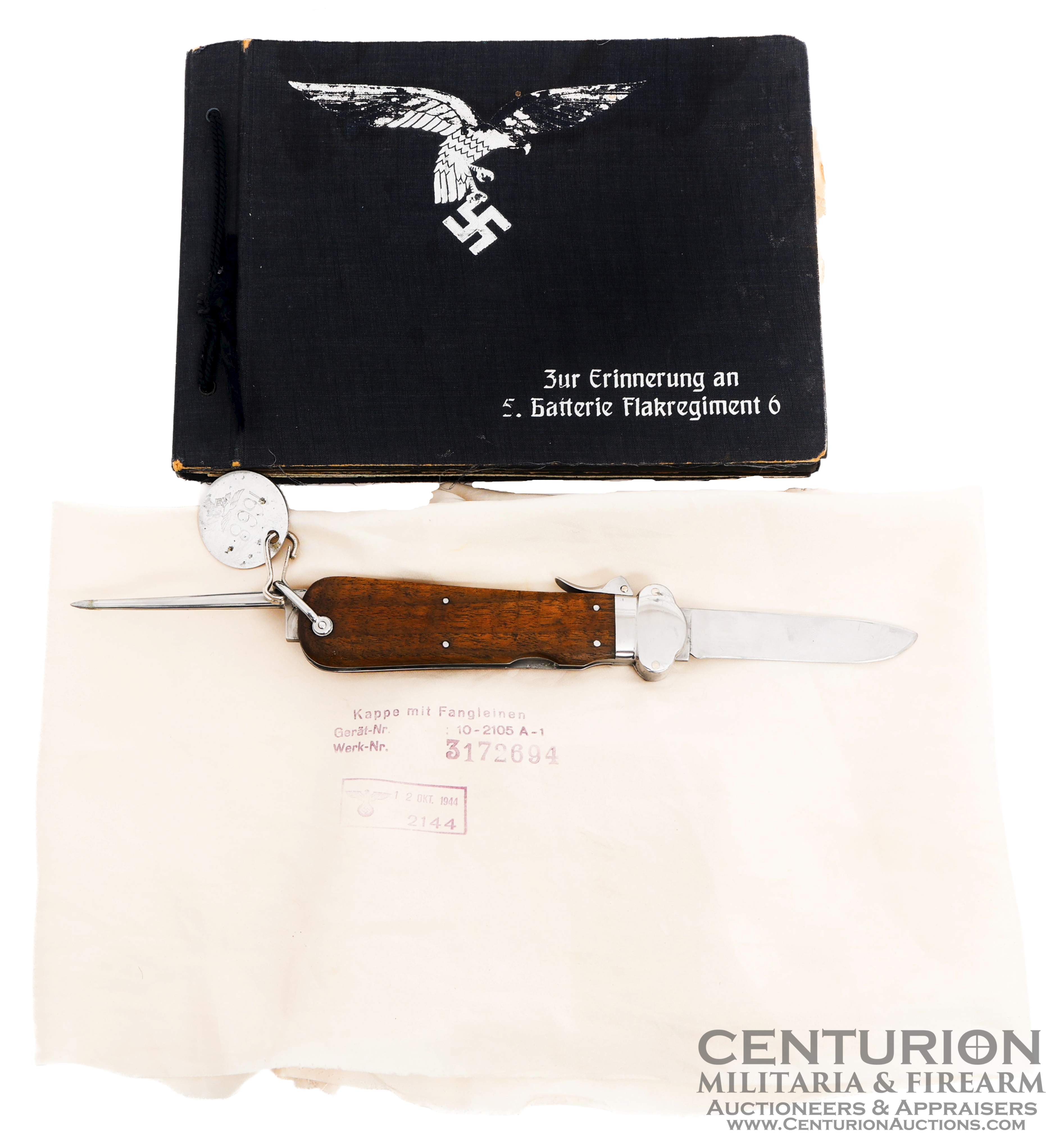 WWII German Paratrooper Attributed Gravity Knife marked SMF Solingen and Rostfrei 151137