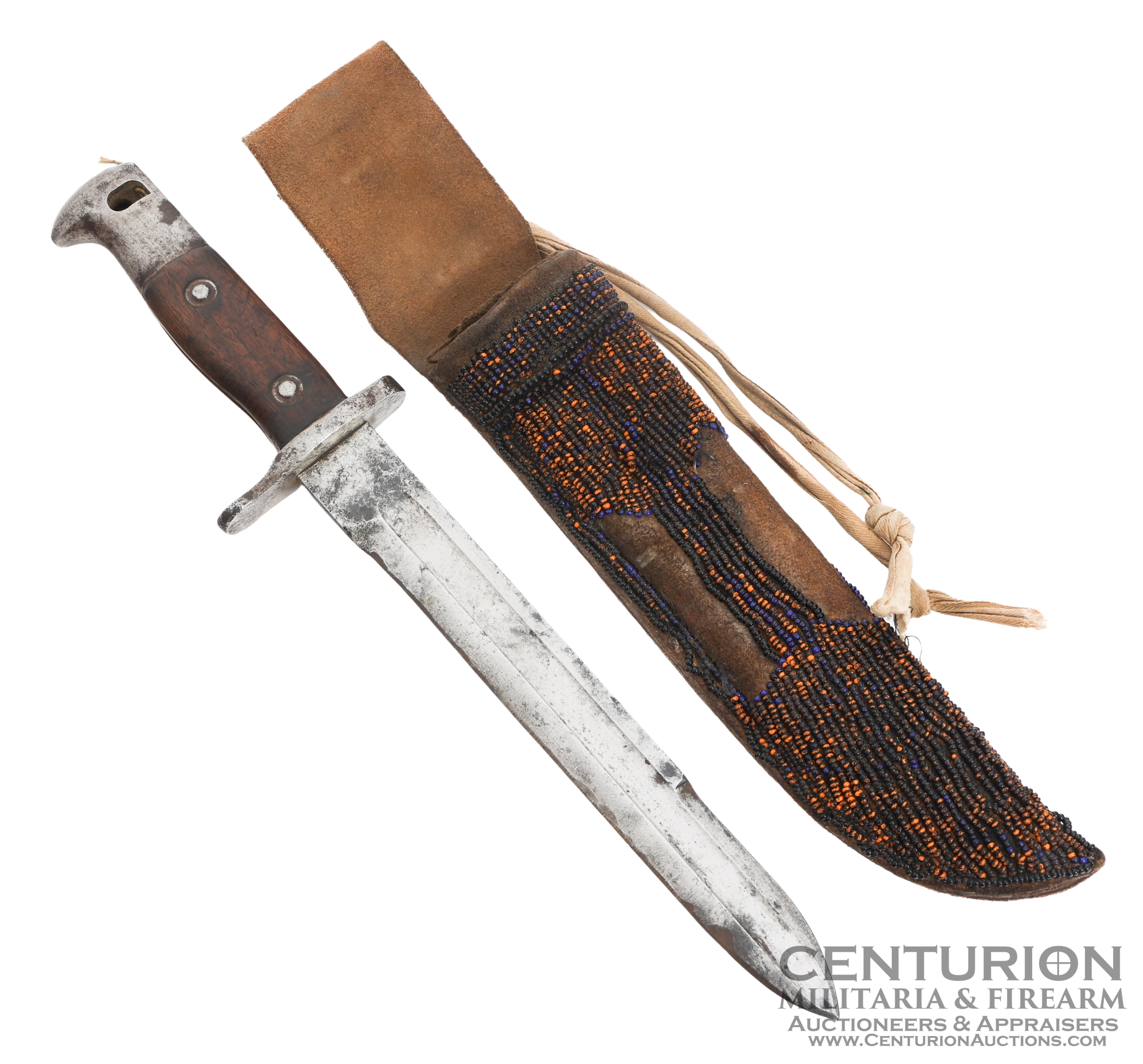 WWII US Navajo Modified Krag Bayonet Combat Knife 151195