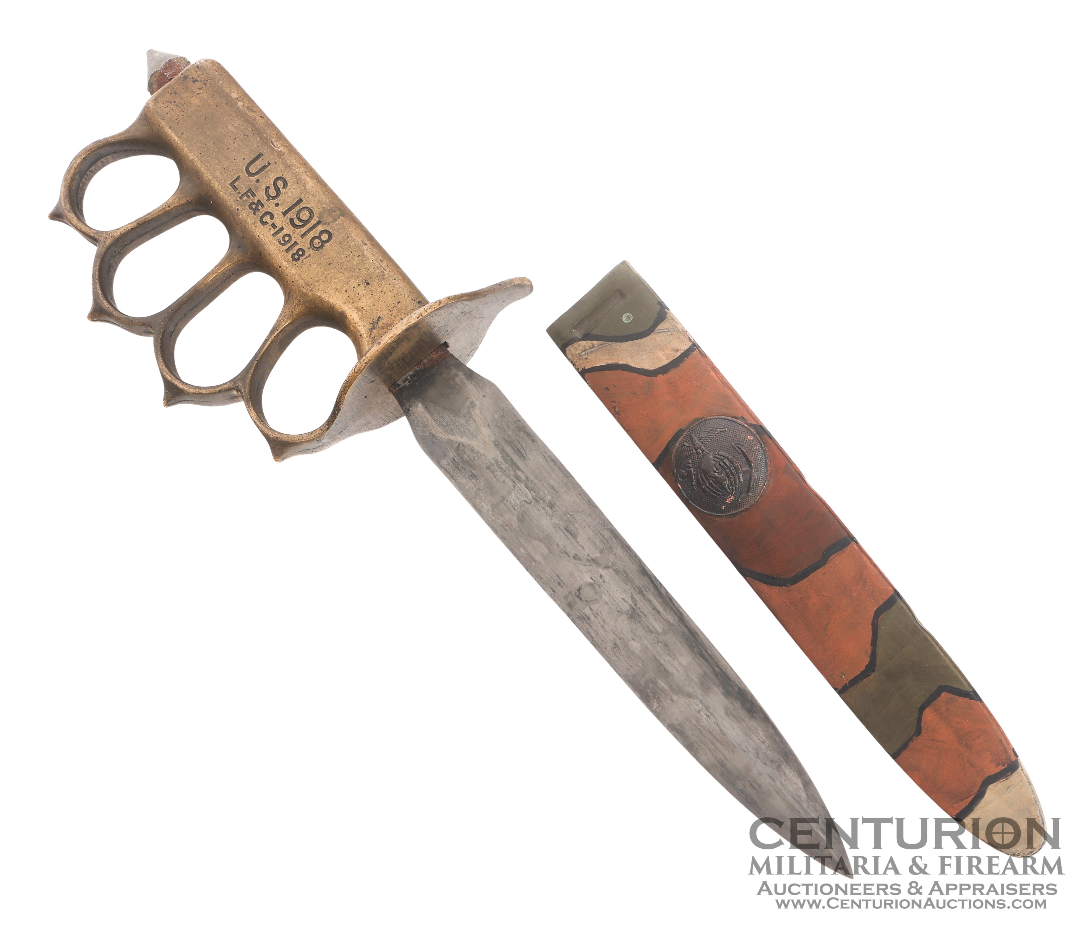 WWI US Army Model 1918 Trench Knife by L.F. & C 151084