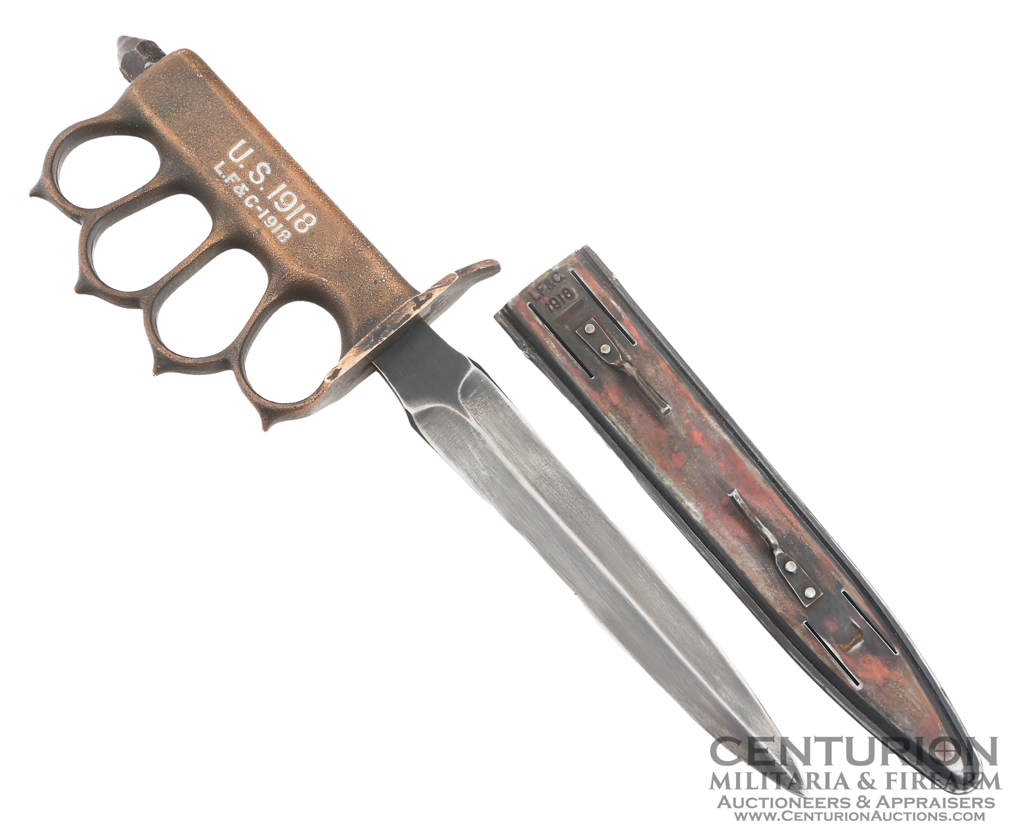 WWI US Army Model 1918 Trench Knife by L.F. & C. - 155110