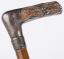 American Civil War Battle Of Hampton Roads Merrimac Silver Top Cane