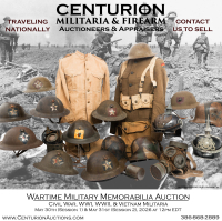 Wartime Collectible &amp; Military Memorabilia Auction - Civil War, WWI, WWII, Korea, Vietnam &amp; Current Conflicts | Headgear, Uniforms, Ordnance, Field Gear, &amp; Trench Art