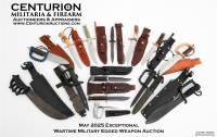 Military &amp; Civilian Collector Edged Weapon Auction - Swords, Daggers, Fighting Knives, Bayonets, Theater Made, Commemoratives, Presentation